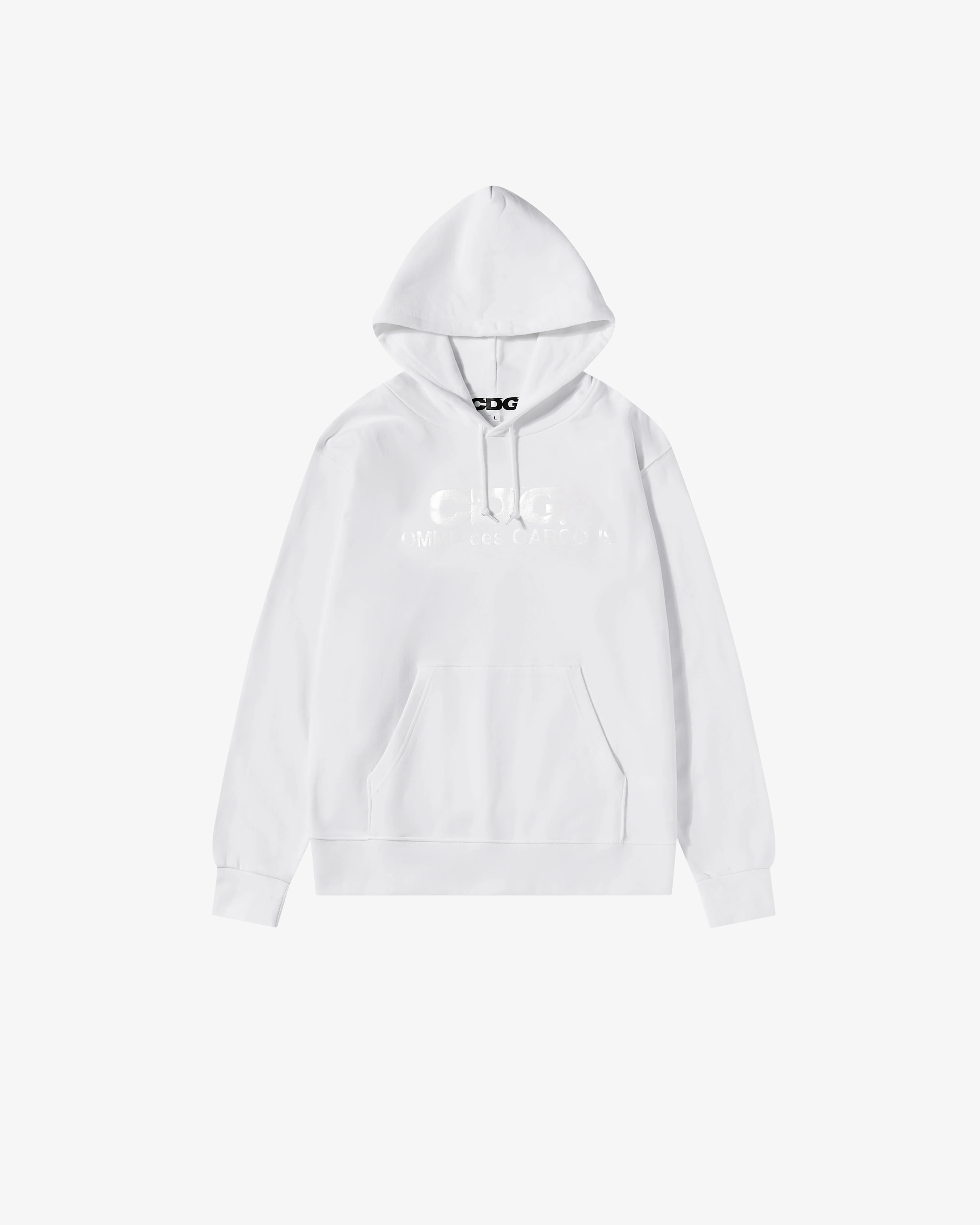 CDG - Monochrome Logo Hoodie - (White)