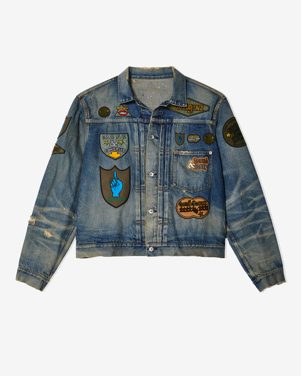 Sacai - Men
s Gonz Denim Jacket - (Light Blue)