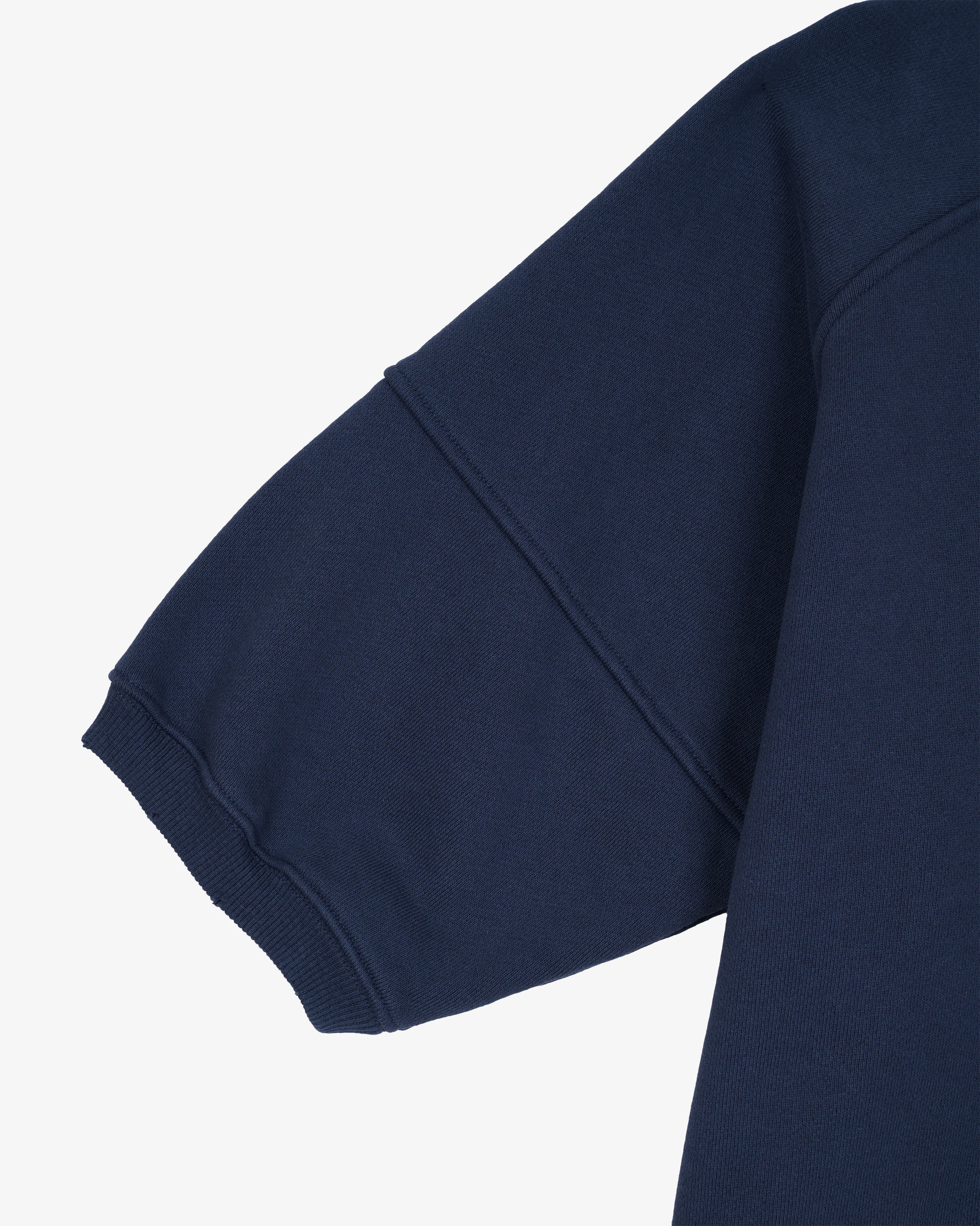 Brain Dead - Men's Short Sleeve Crewneck Sweatshirt - (Navy)
