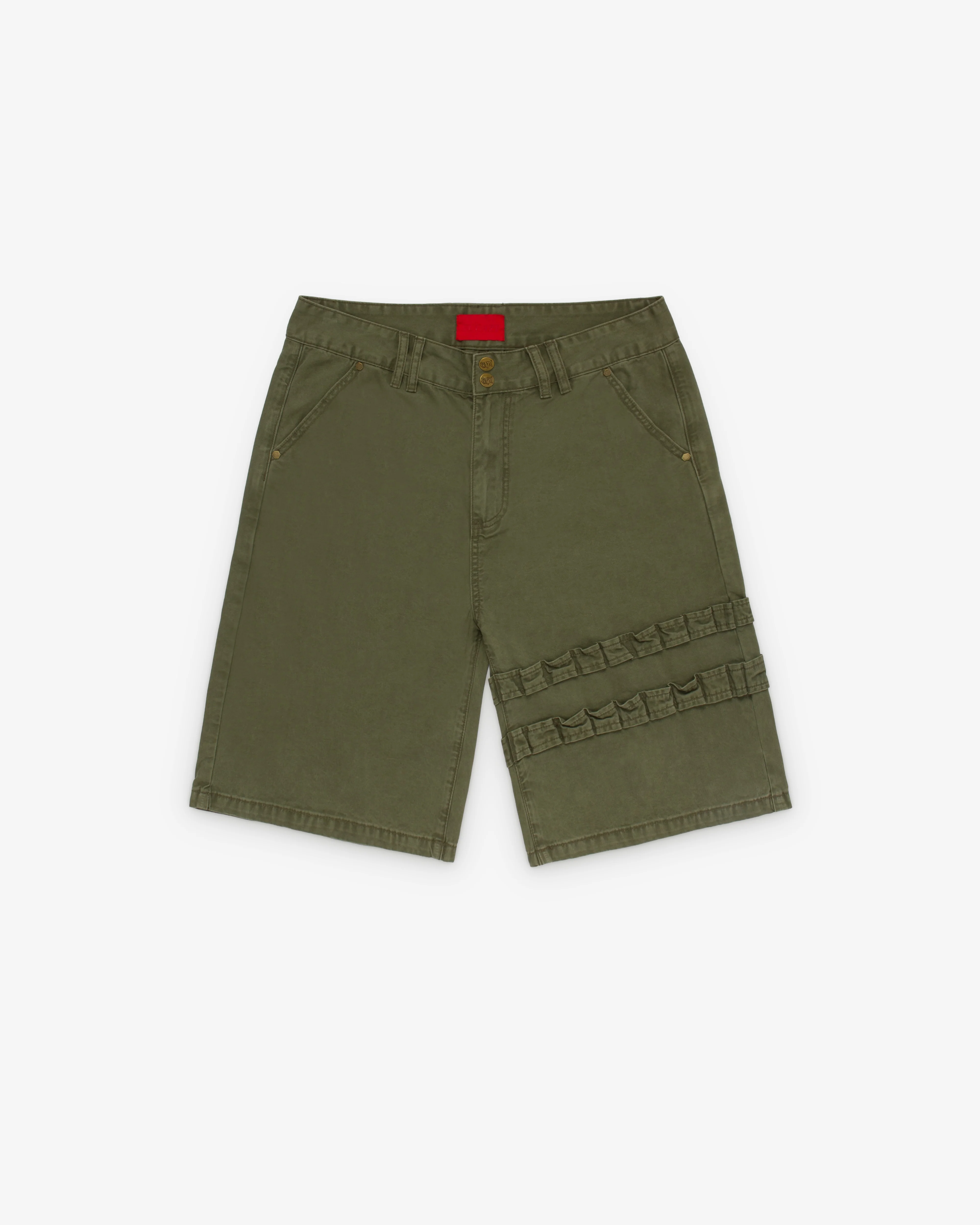 Fugazi - Men's Shotgun Shorts - (Olive)