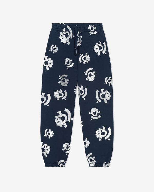 Denim Tears - Men
s Bstroy Silver Print Sweatpants - (Blue)