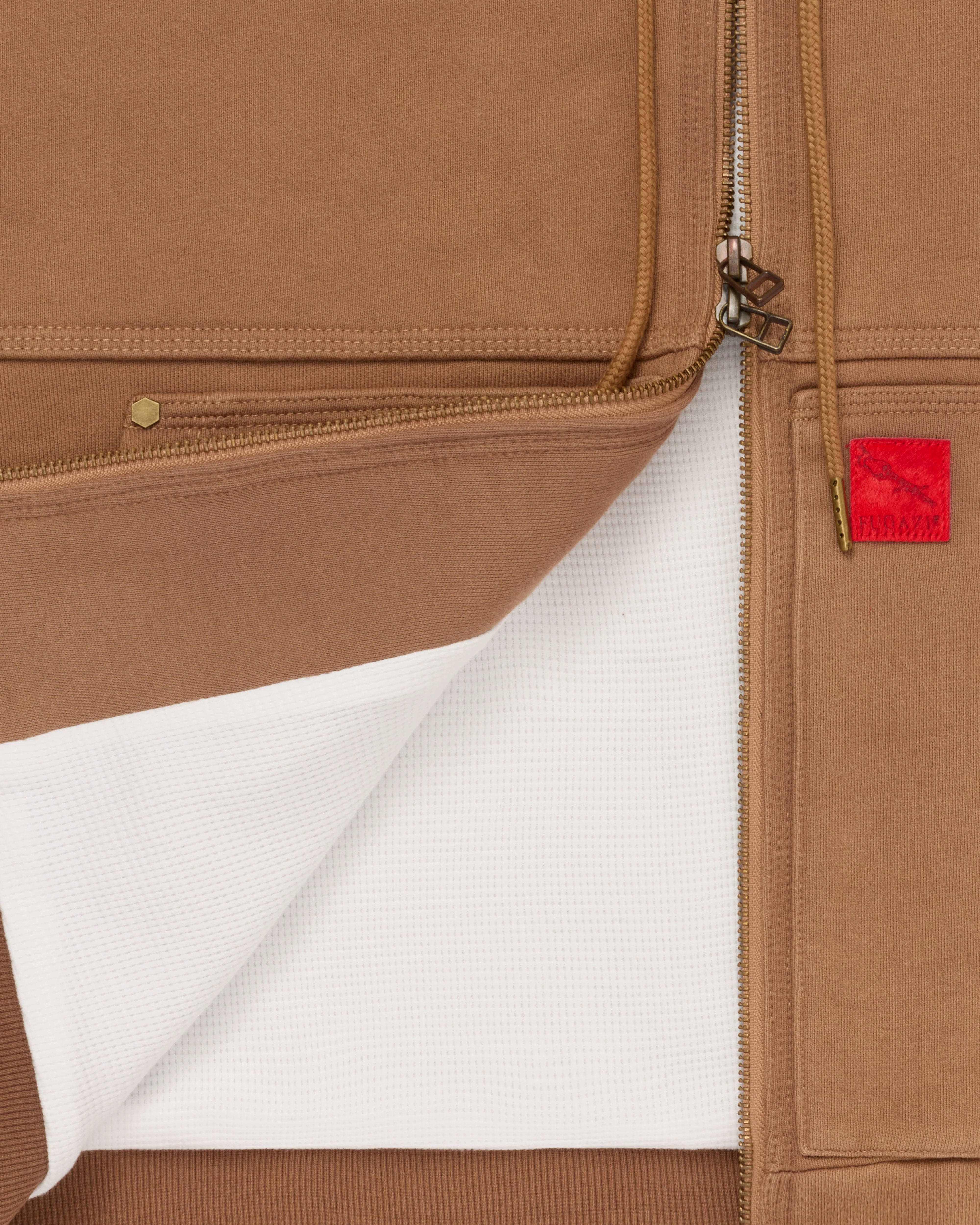 Fugazi - Men's Super Duty Zip Hoodie - (Tan)