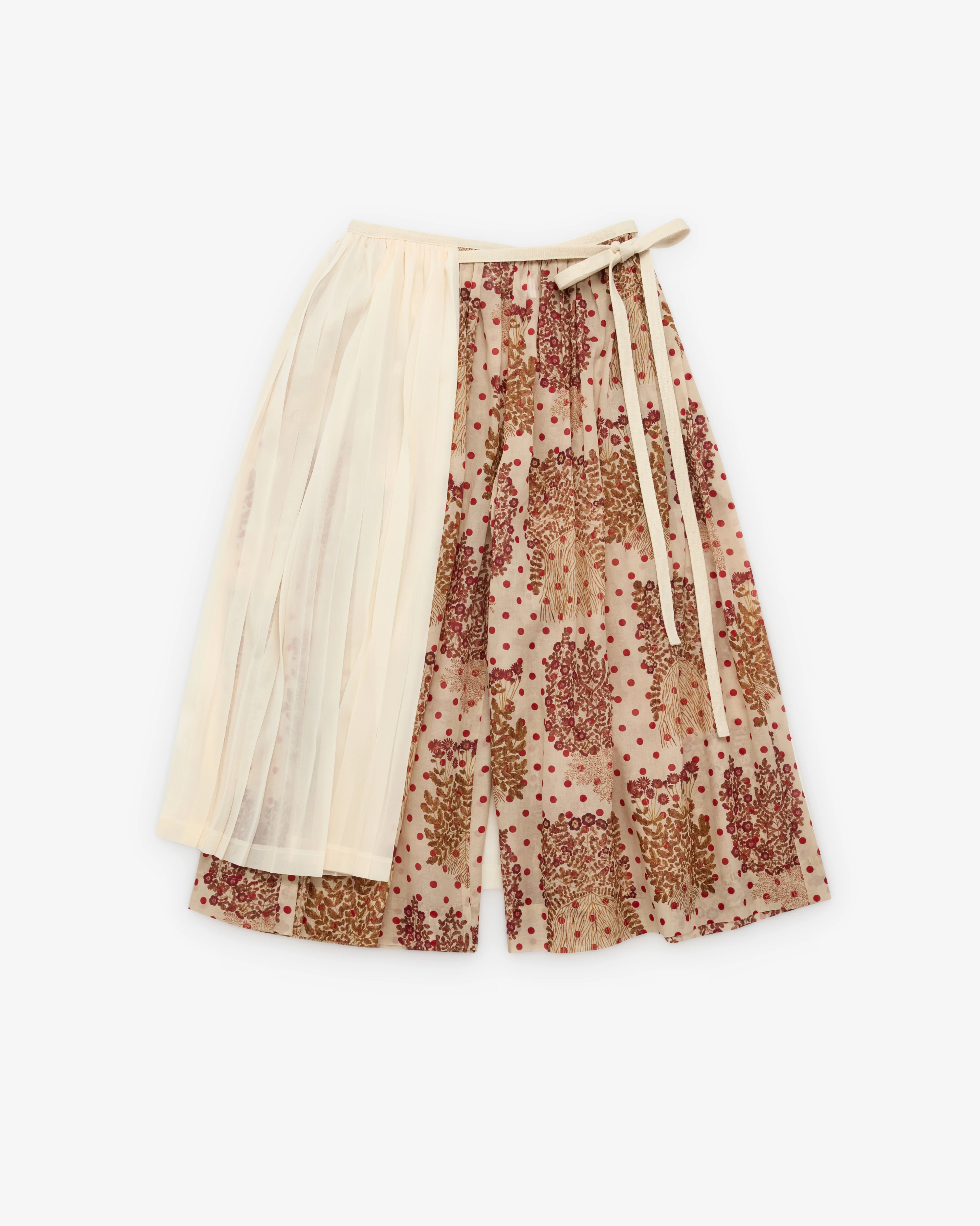 Tao - Women's Skirt Overlay Trousers - (White)