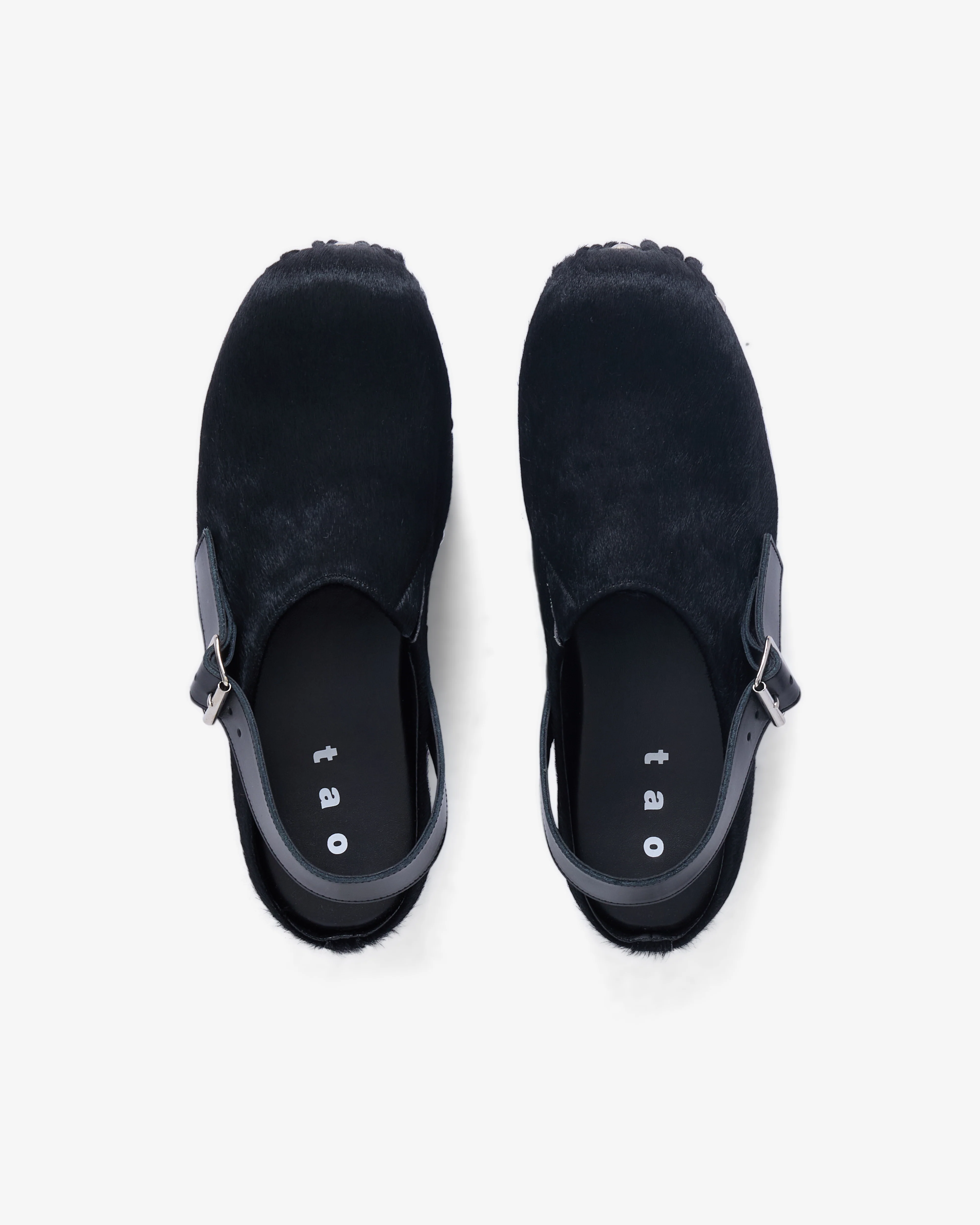 Tao - Women's Calf Hair Sandals - (Black)
