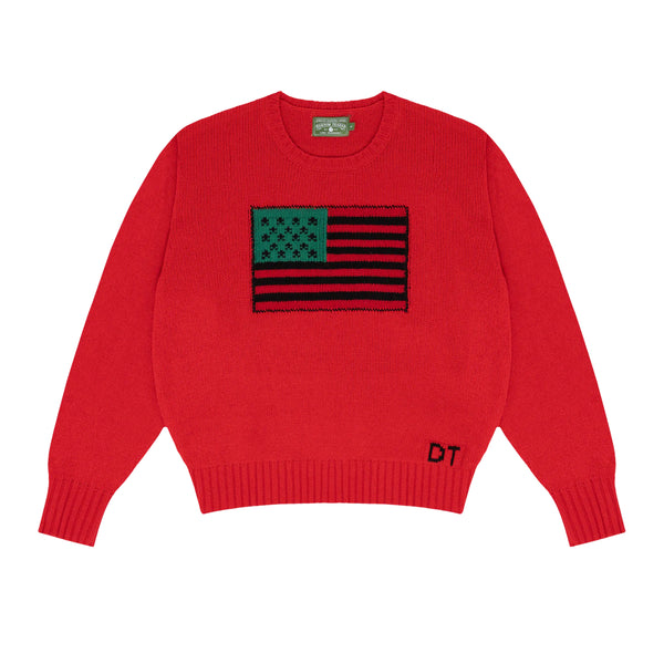 Denim Tears - 1619 Pan African Flag Sweater - (Red)