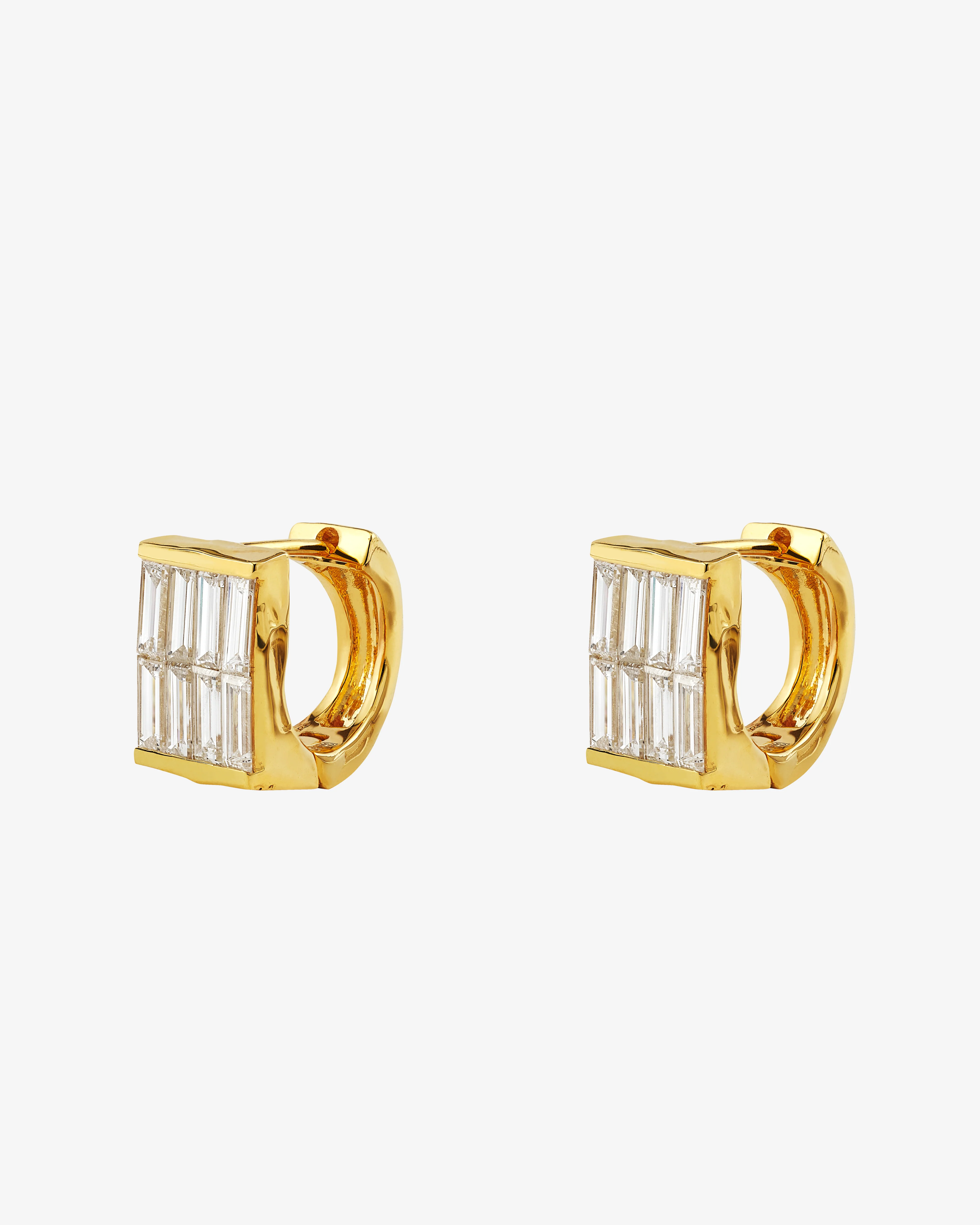 Patcharavipa - Women's Strobe Earrings - (Yellow Gold)