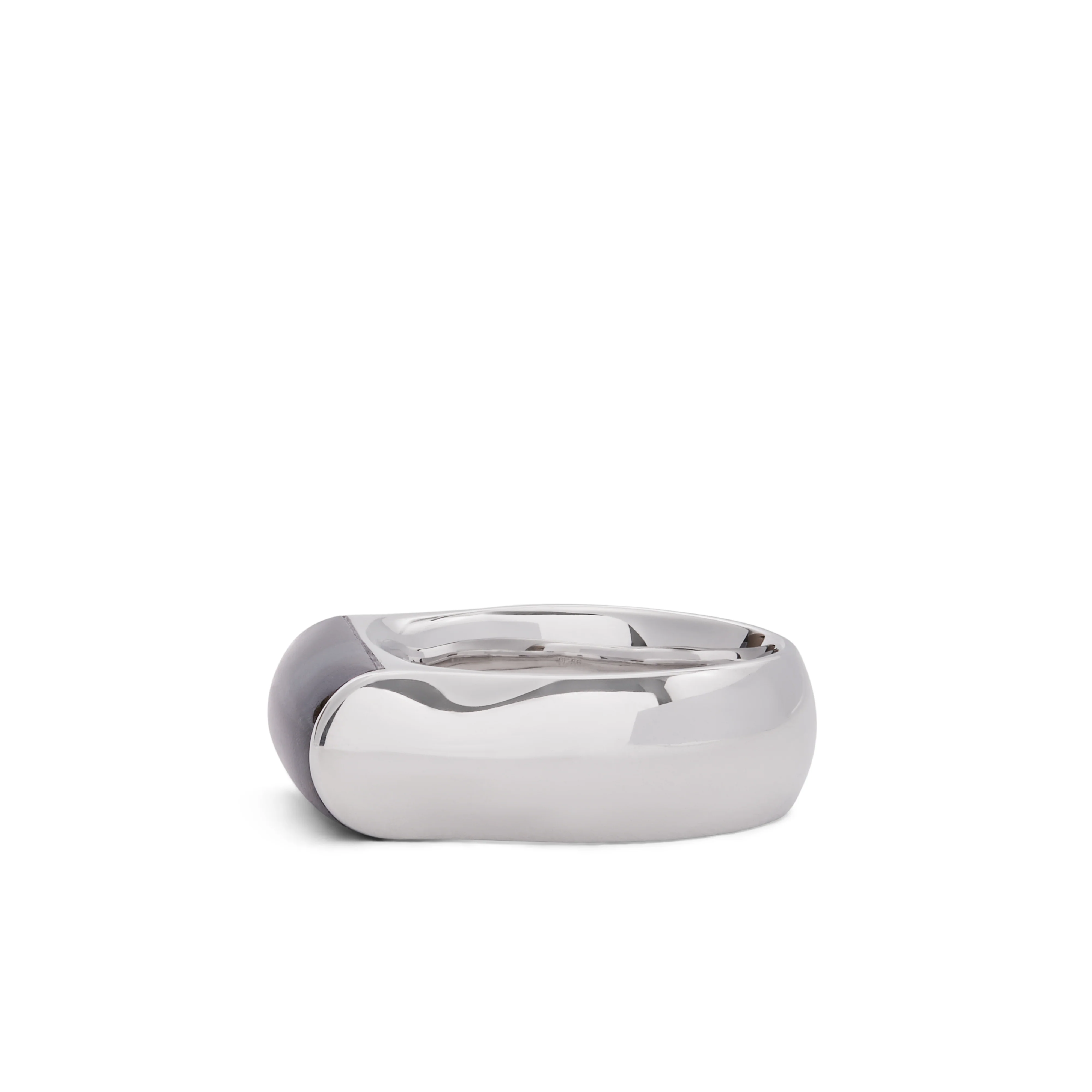 Tom Wood - Crest Ring Blue Hawk Eye - (Silver)