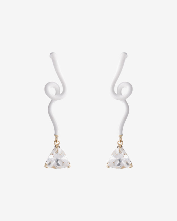 Bea Bongiasca - Women
s Trillion Earrings - (White)