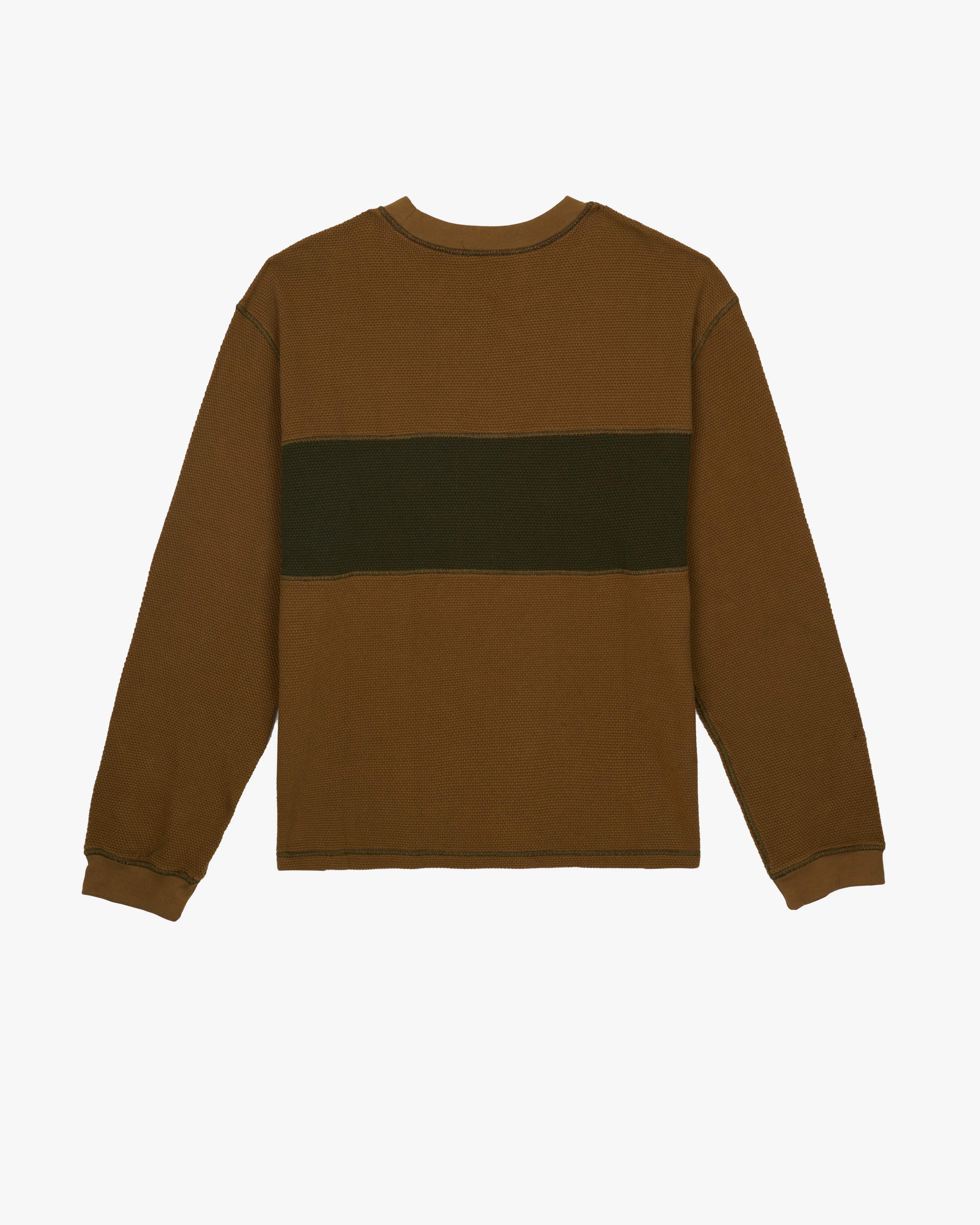 Brain Dead - Men's Thermal Long Sleeve Tee - (Olive)