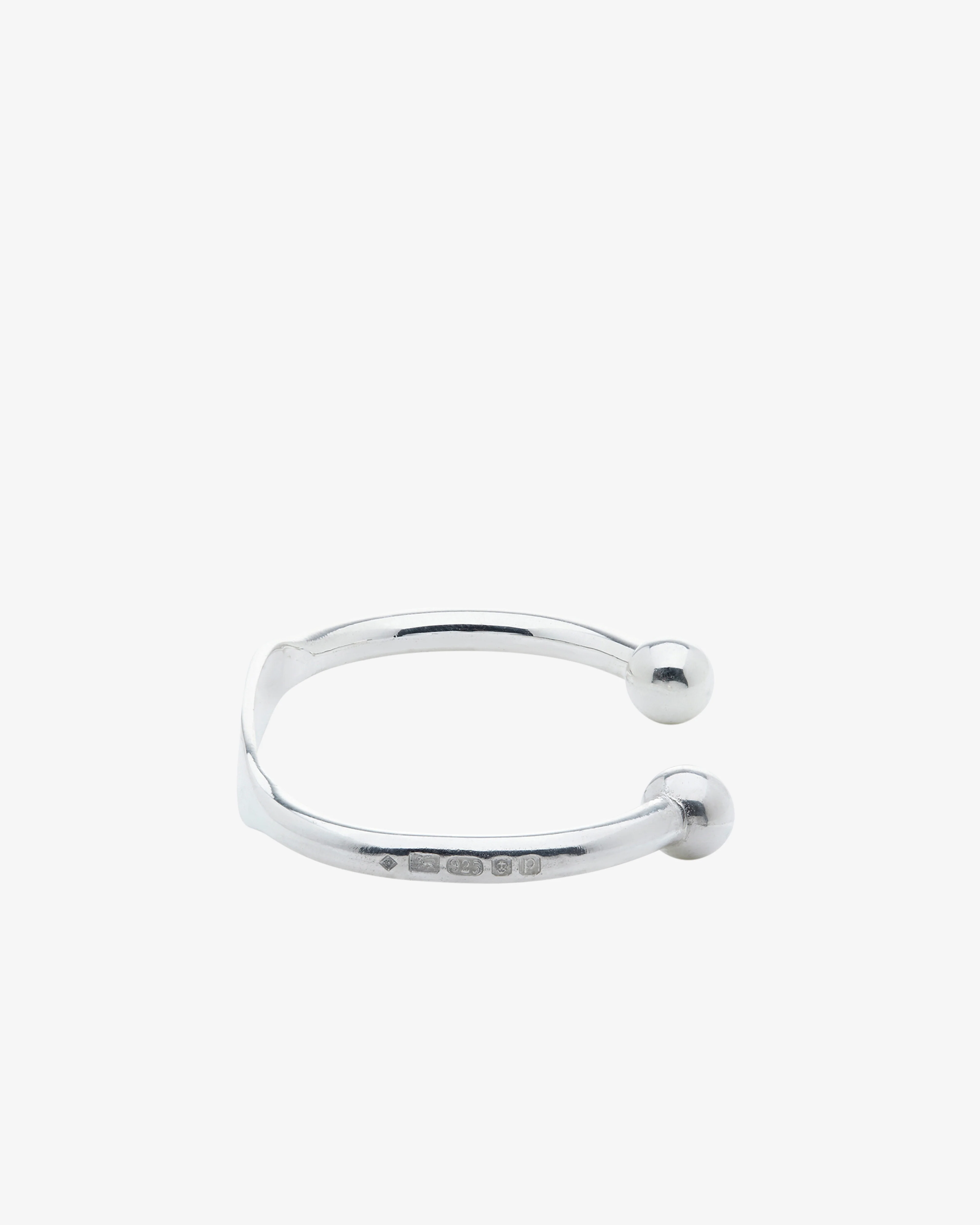Bunney - Men's Torque Identity Bangle - (Silver)
