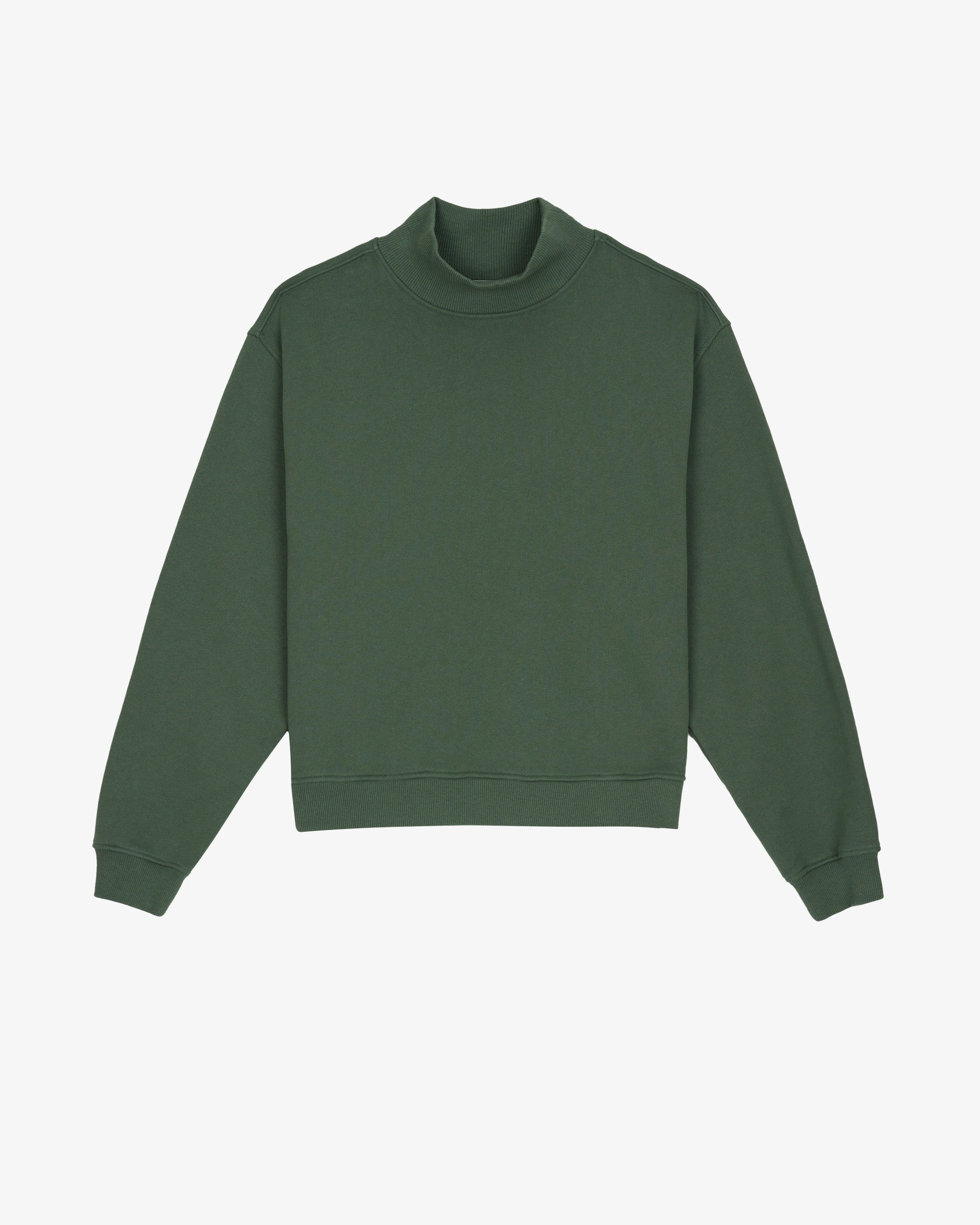 Brain Dead - Men's Turtle Neck Sweatshirt - (Green)