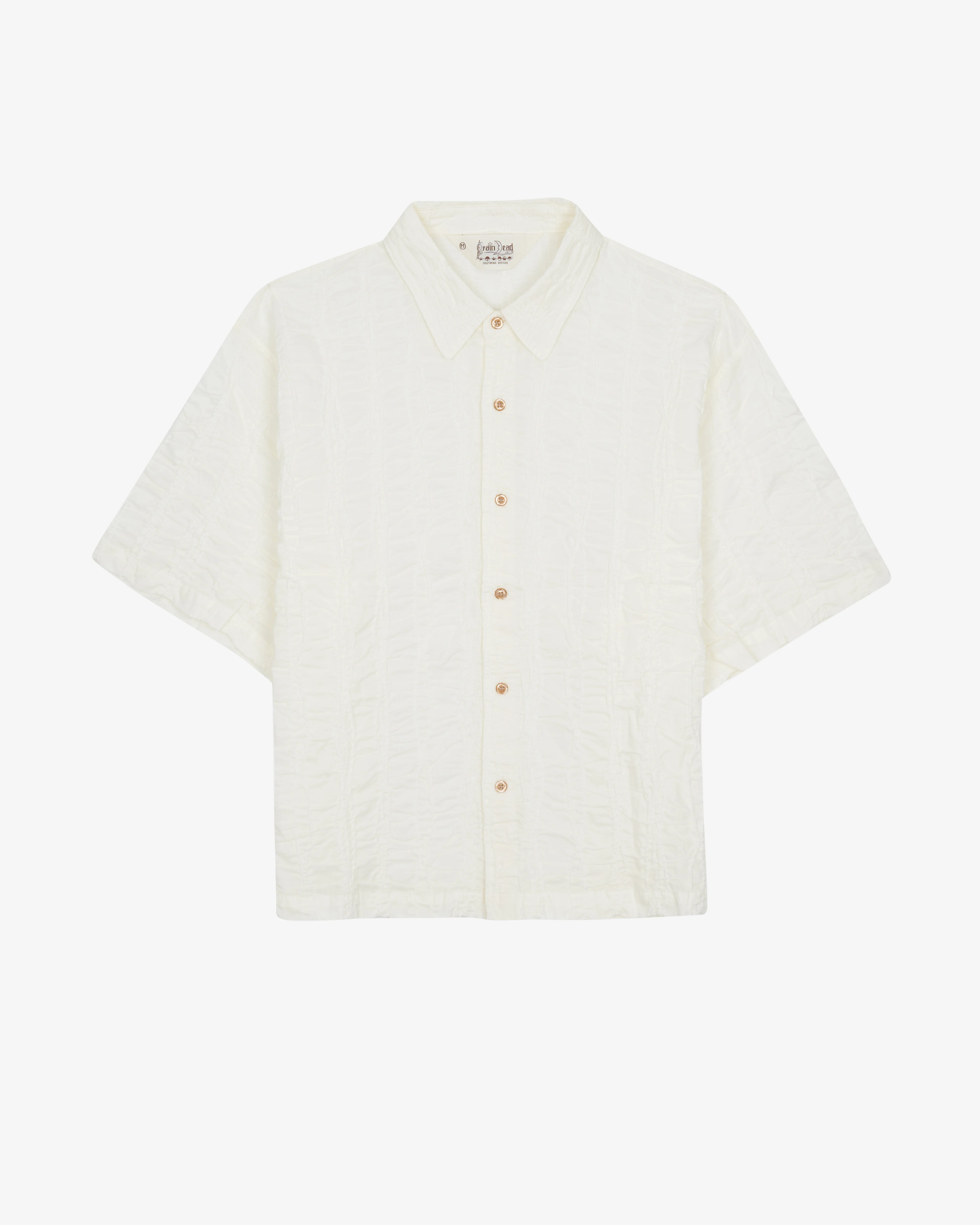 Brain Dead - Men's Twisted Piping Shirt - (Natural)