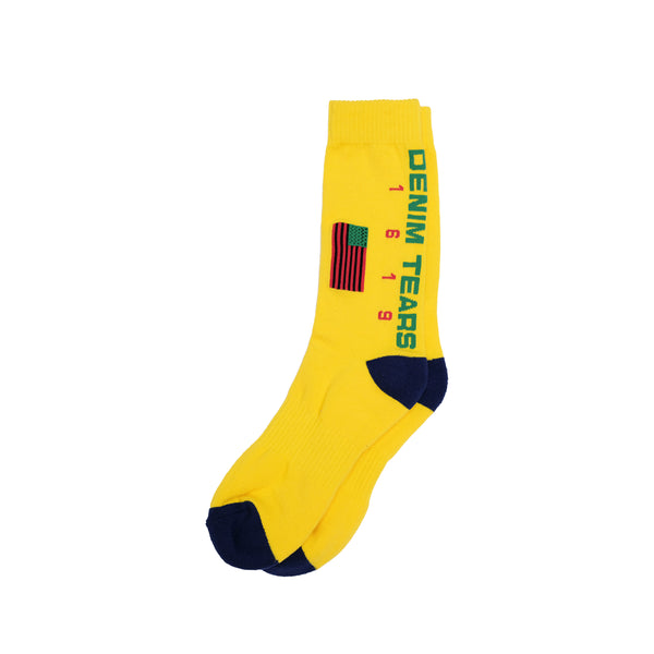 Denim Tears - 1619 Pan African Flag Sock - (Yellow)