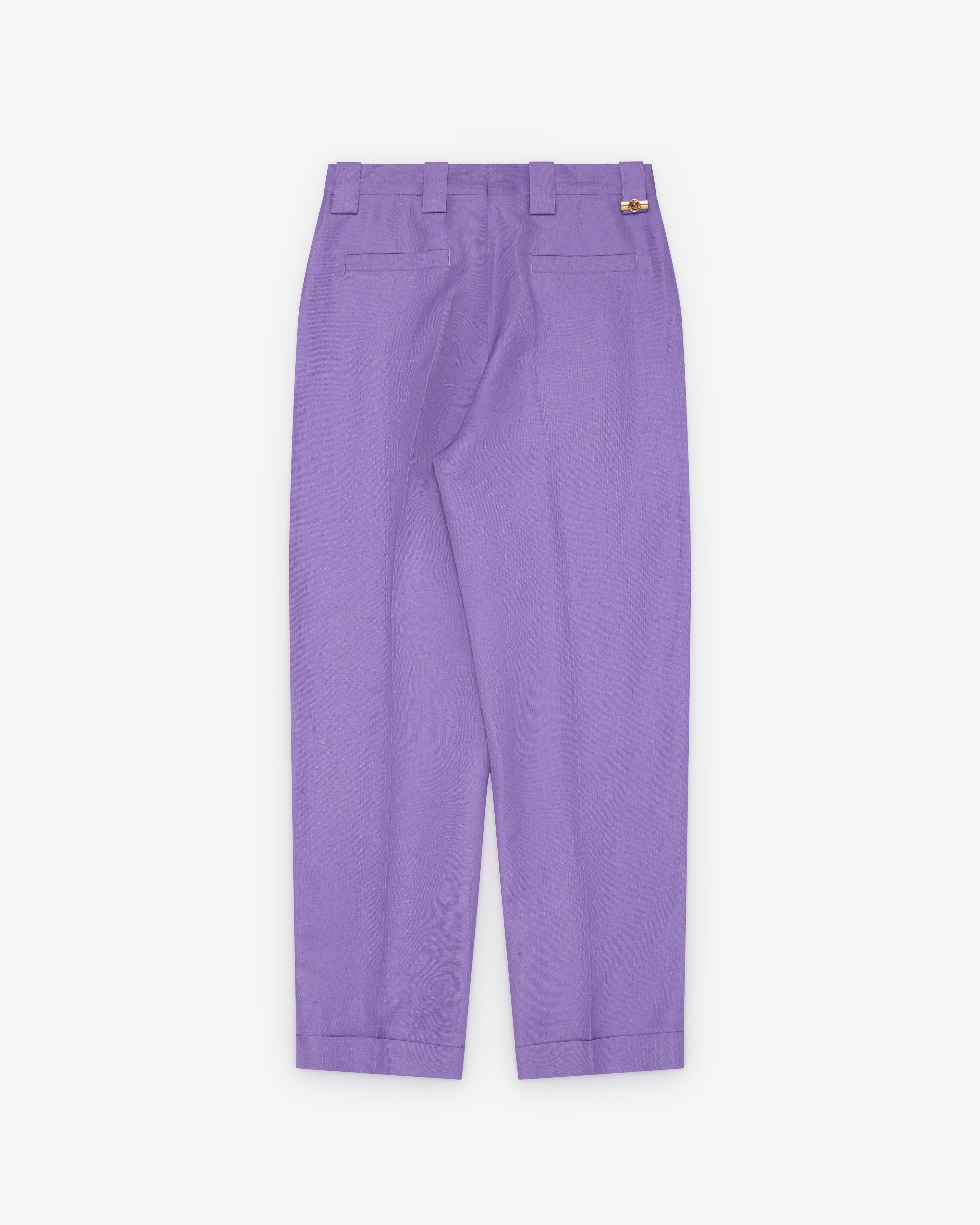Versace - Men's Hemp Formal Trousers - (Violet)