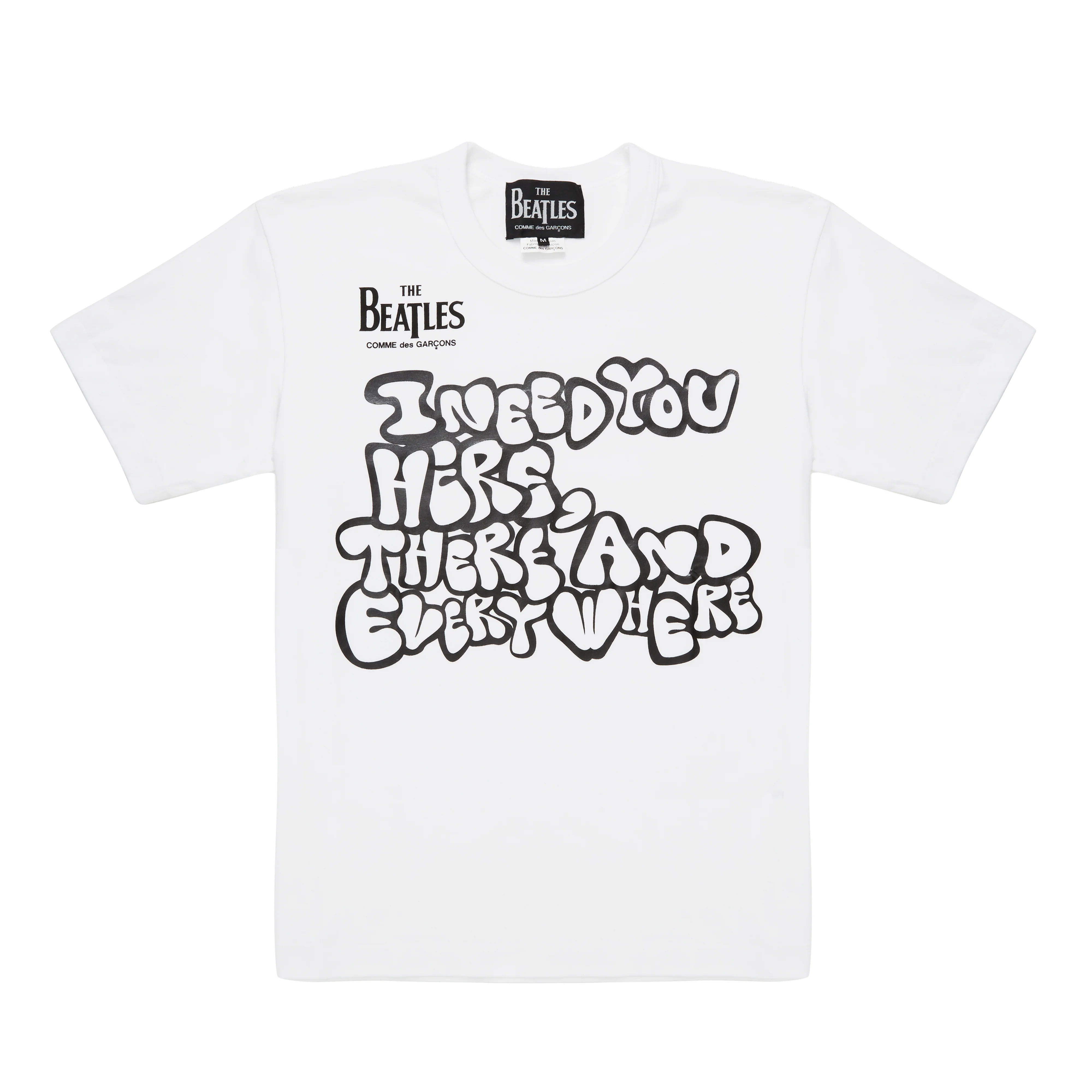 CDG Beatles - Jersey Print T-Shirt - (White)