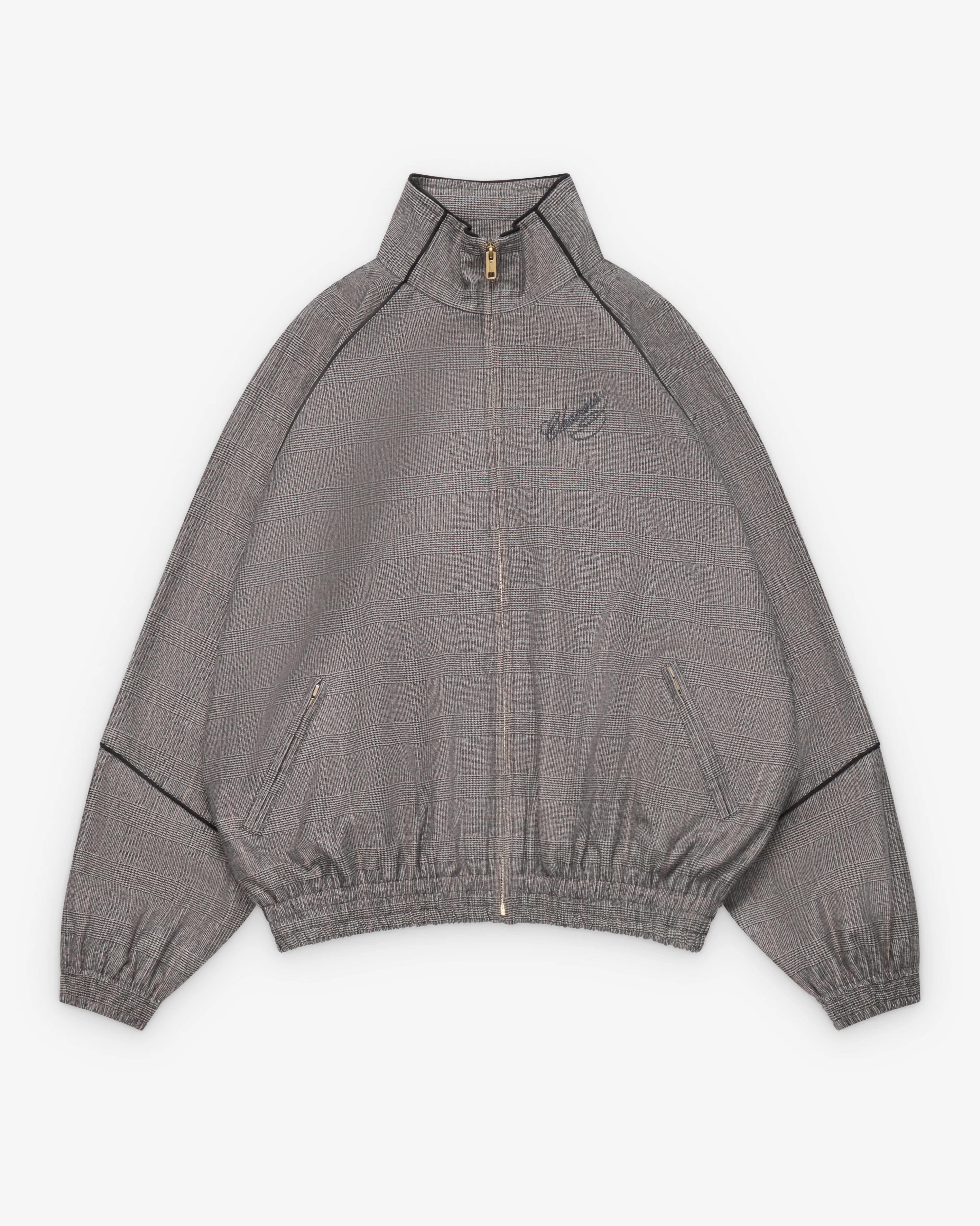 Willy Chavarria - Men's Ruff Rider Track Jacket - (Brown/Grey)