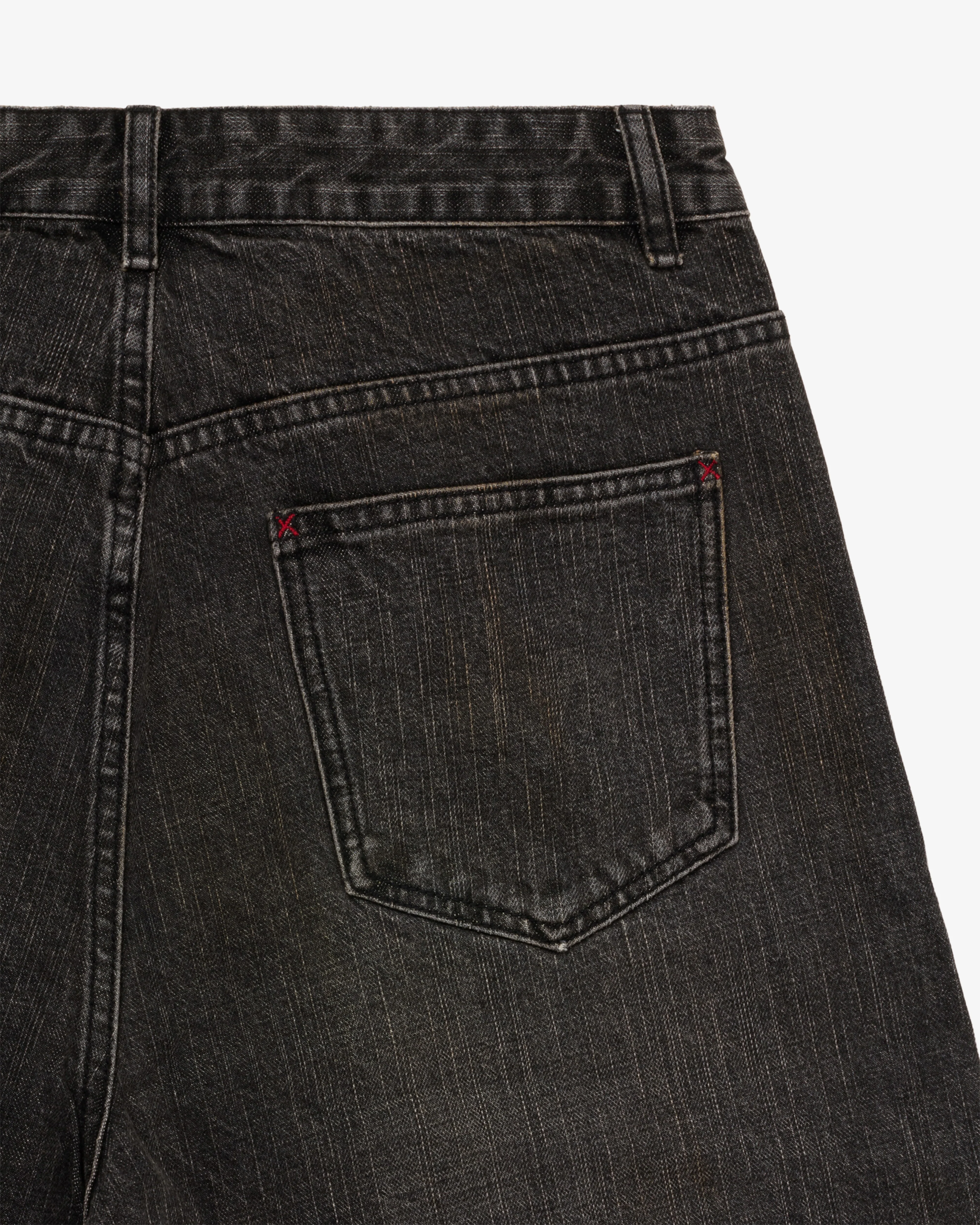 Fugazi - Men's Good Denim Shorts - (Washed Black)