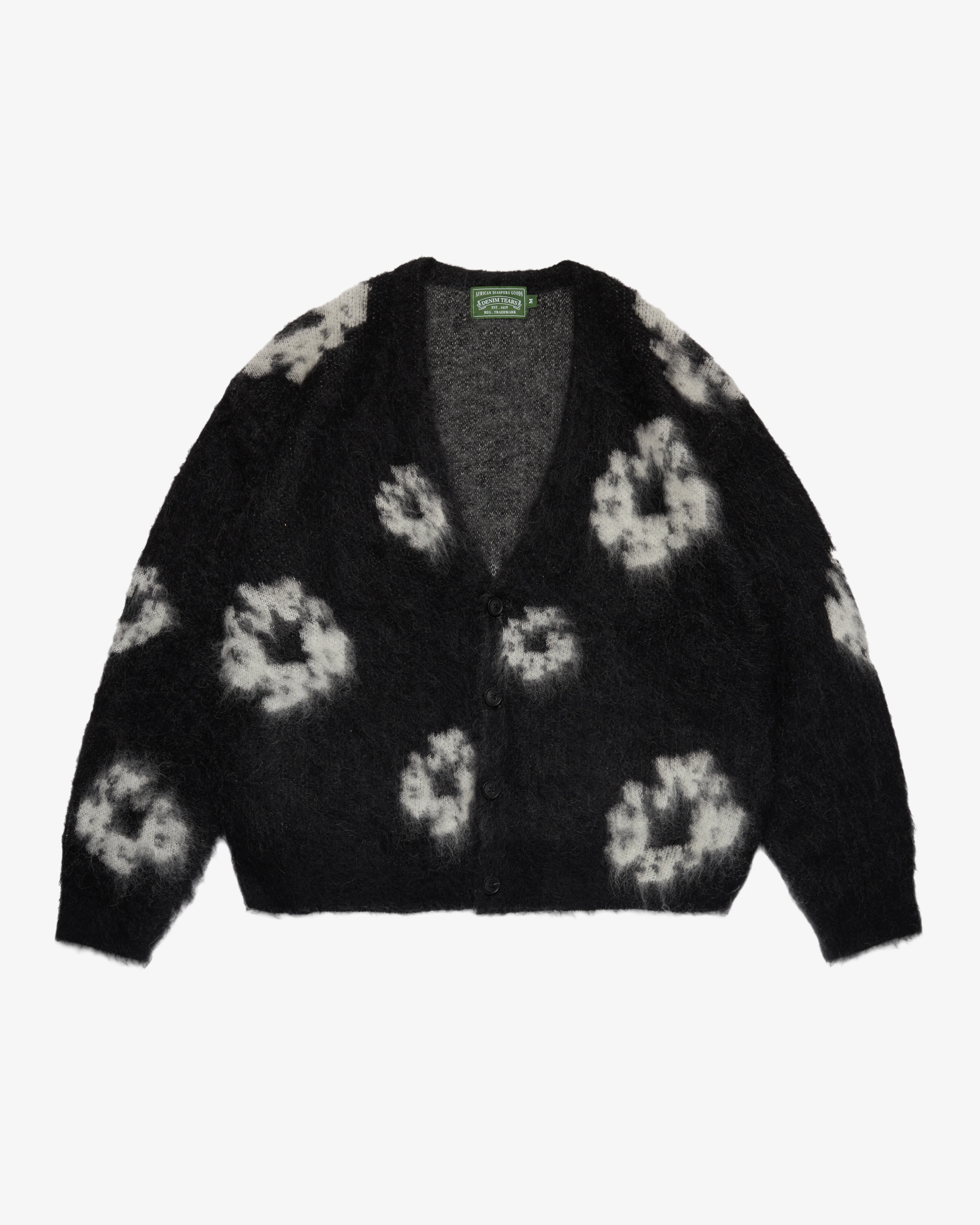 Denim Tears - Men's Mohair Cotton Wreath Cardigan - (Black)