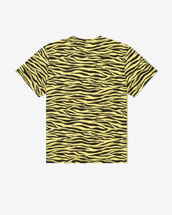 Denim Tears - Men
s Zebra Print T-Shirt - (Yellow)