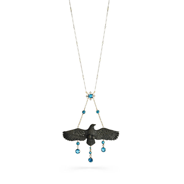 NVW - Women
s A Lick of Night Necklace - (Platinum)