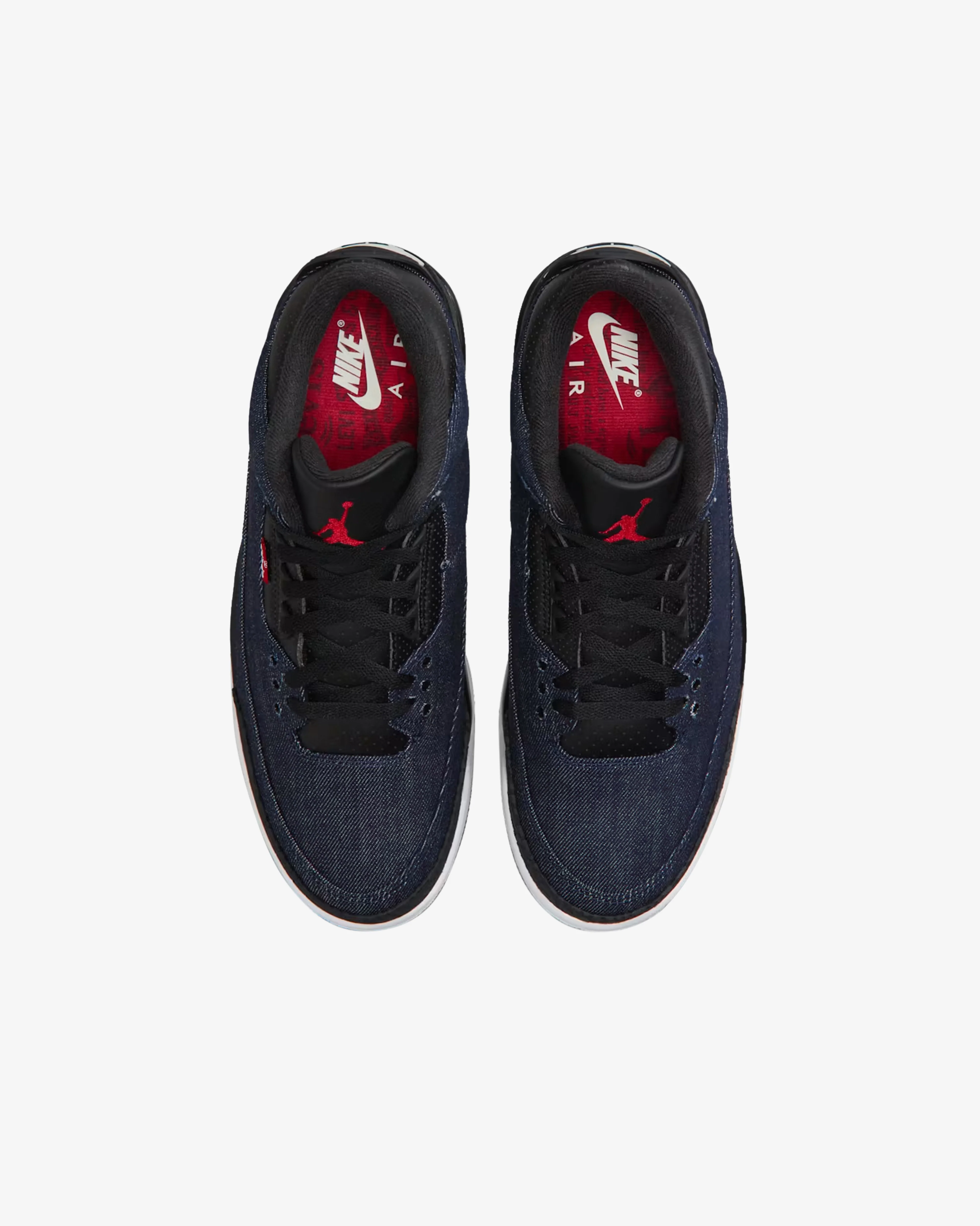 Nike - Levi's Men's Air Jordan 3 Sneakers - (Indigo/Gym Red)