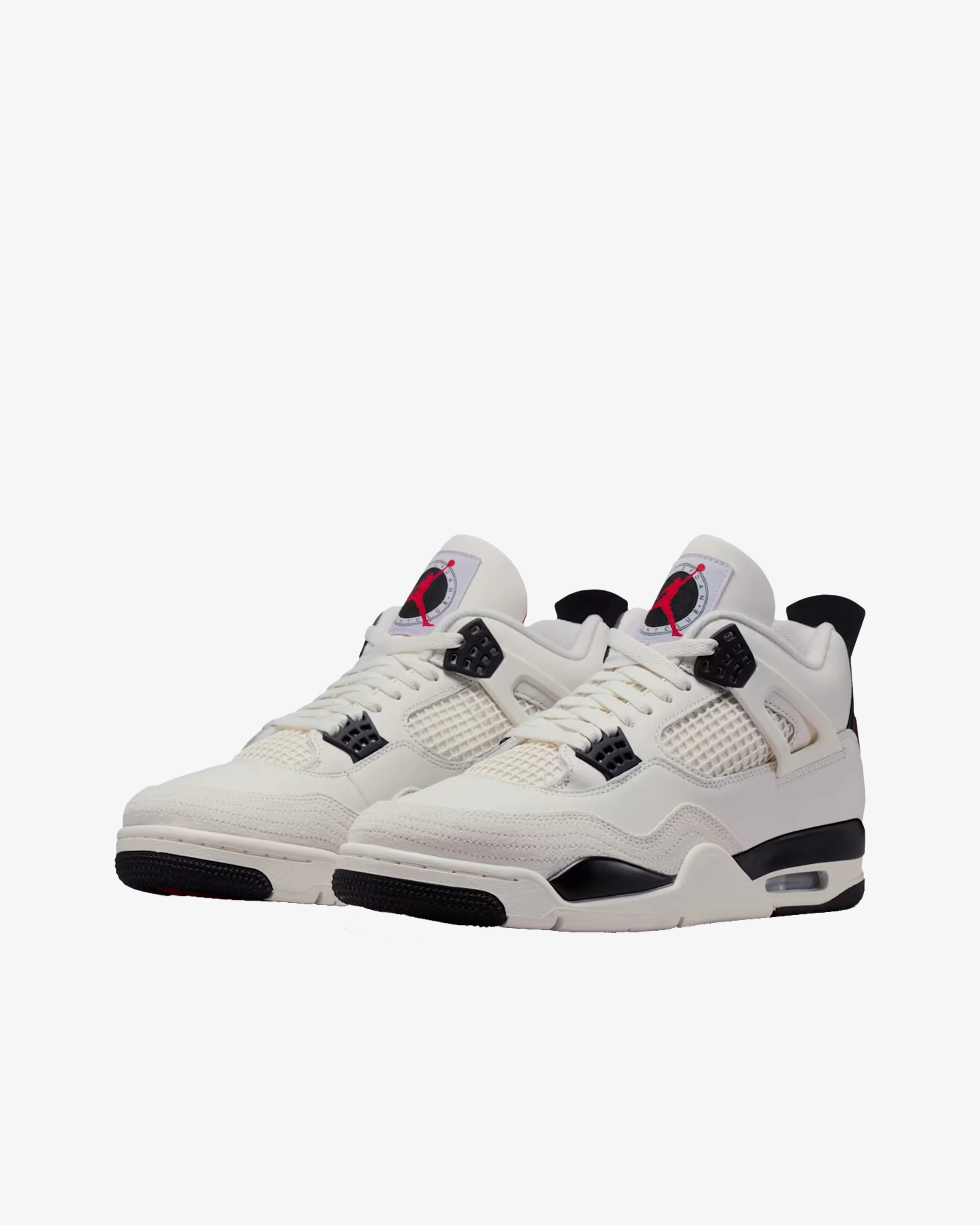 Nike - Men's Air Jordan 4 Retro OG Flight Club Sneakers - (Sail/Black)