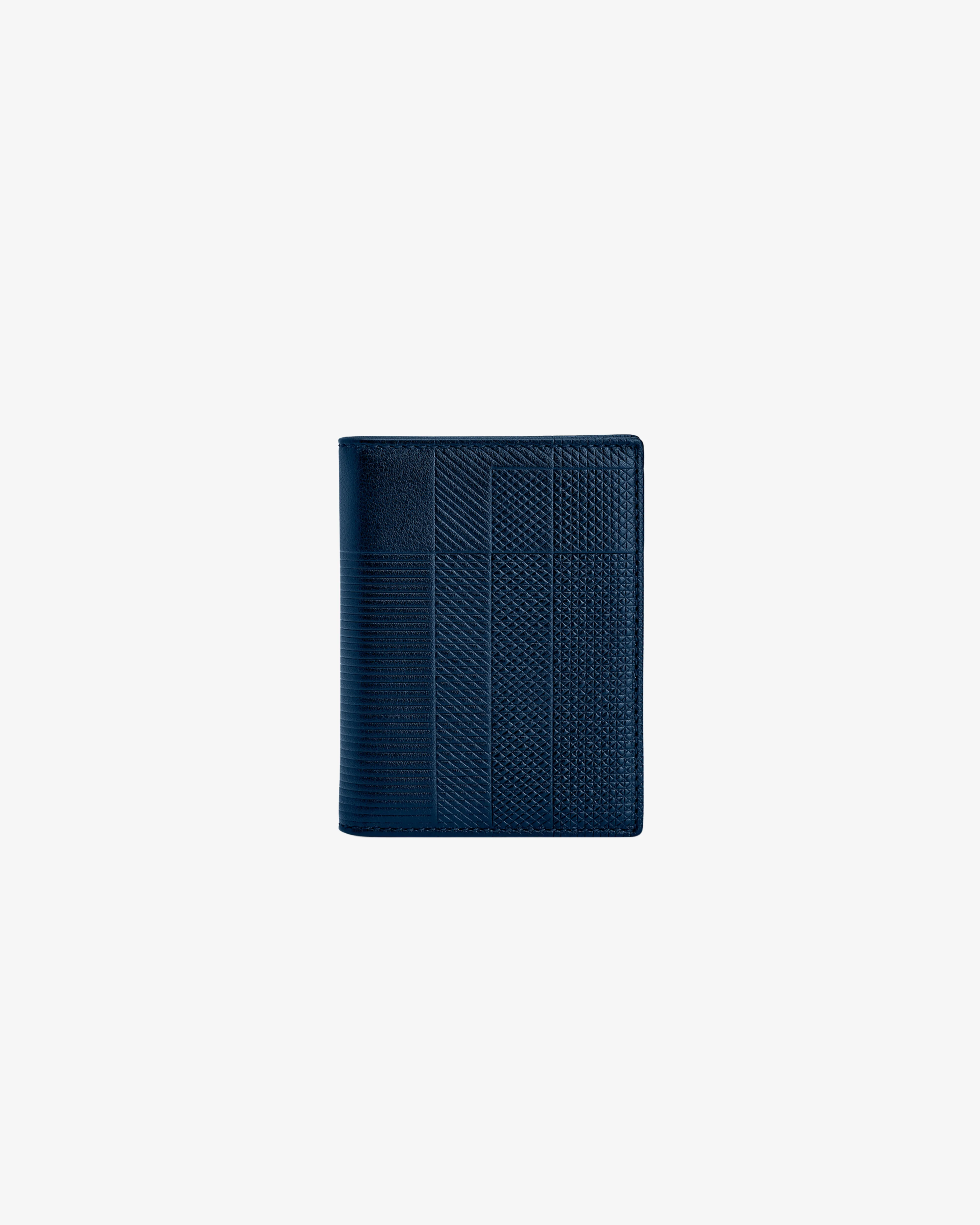 CDG Wallet - Classic Leather Bi-Fold Wallet - (SA0641 Navy)