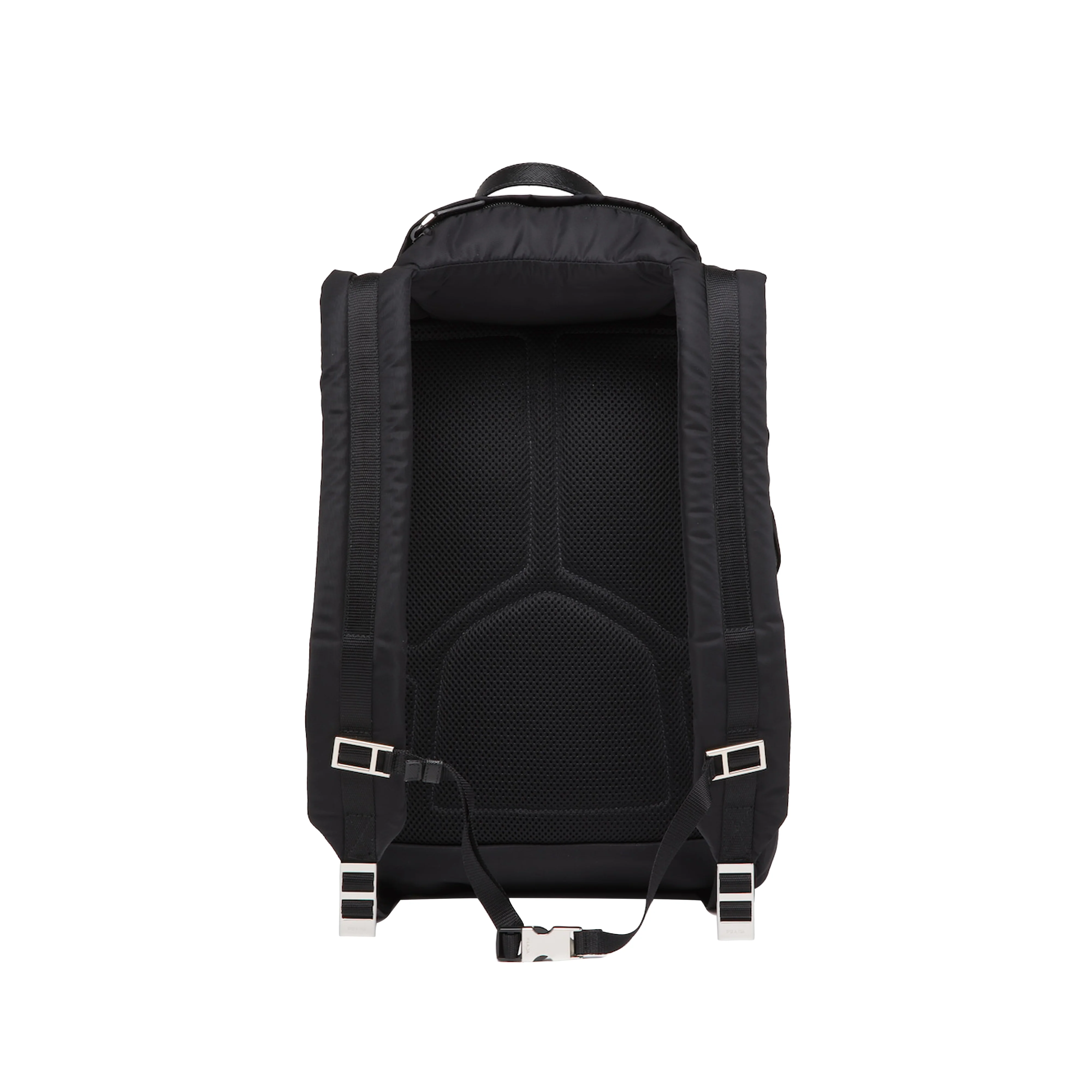 Prada - Men's Re-Nylon and Saffiano Leather Backpack - (Black)