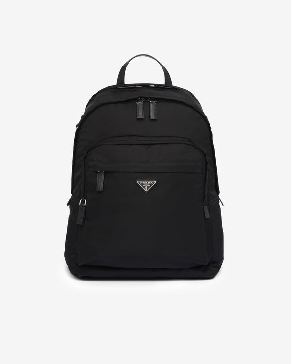 Prada - Men
s Re-Nylon and Saffiano Leather Backpack - (Black)