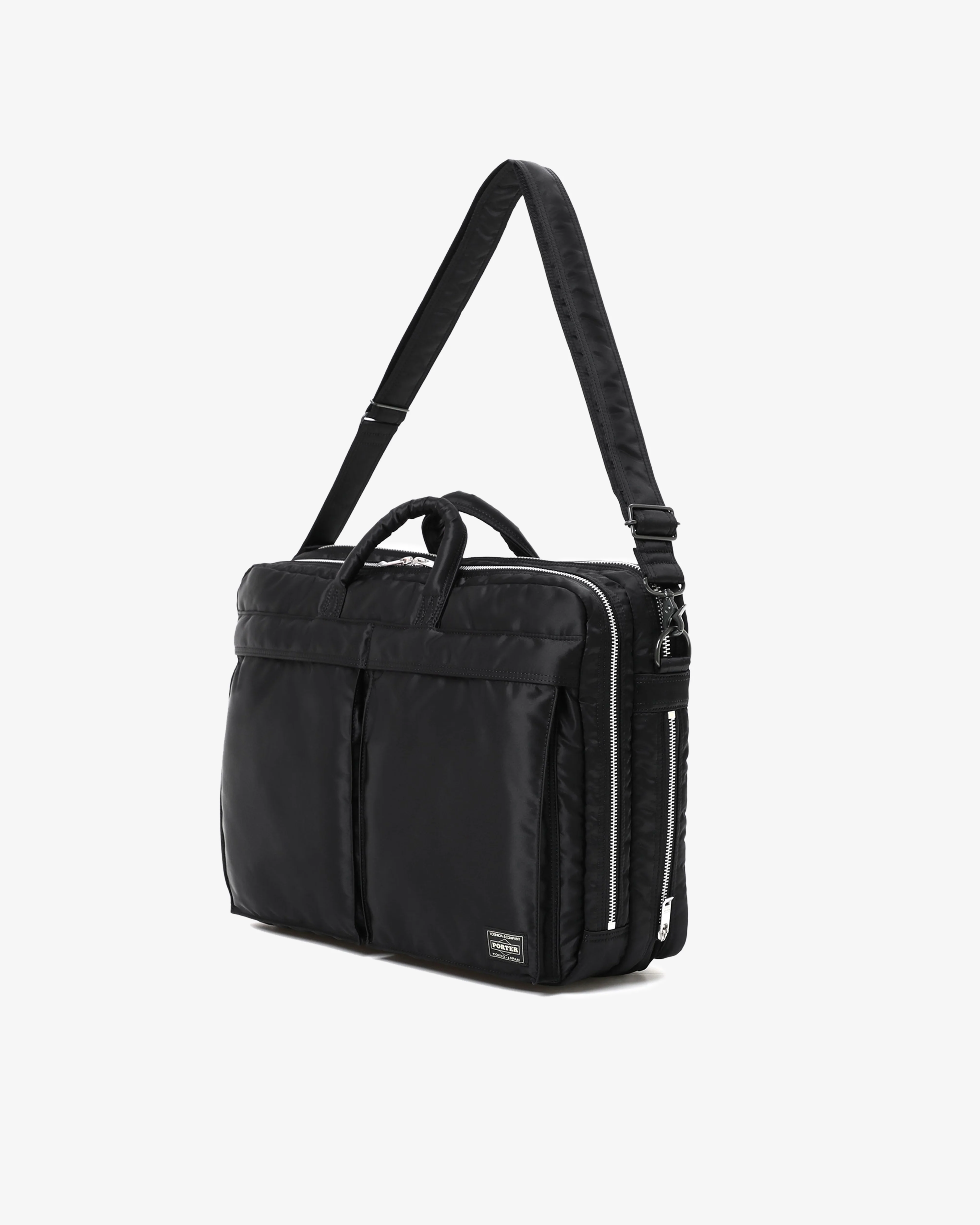 Porter Yoshida & Co. - Men's Tanker 2Way Document Bag w Zip - (Black)