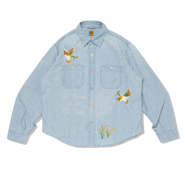 Human Made - Men
s Chambray Work Shirt - (Indigo)