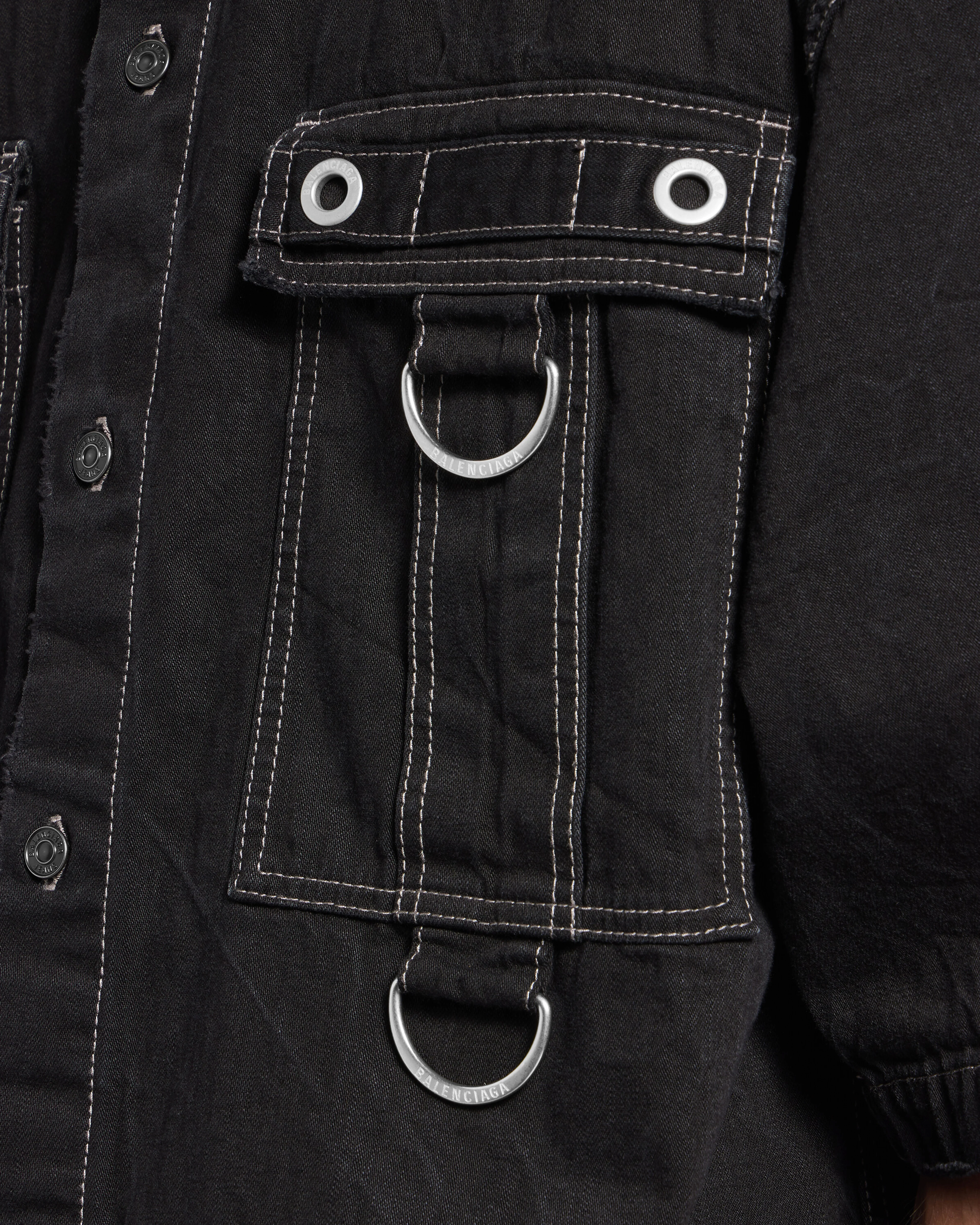 Balenciaga - Men's D-ring Cargo Shirt - (Lightweight Black)