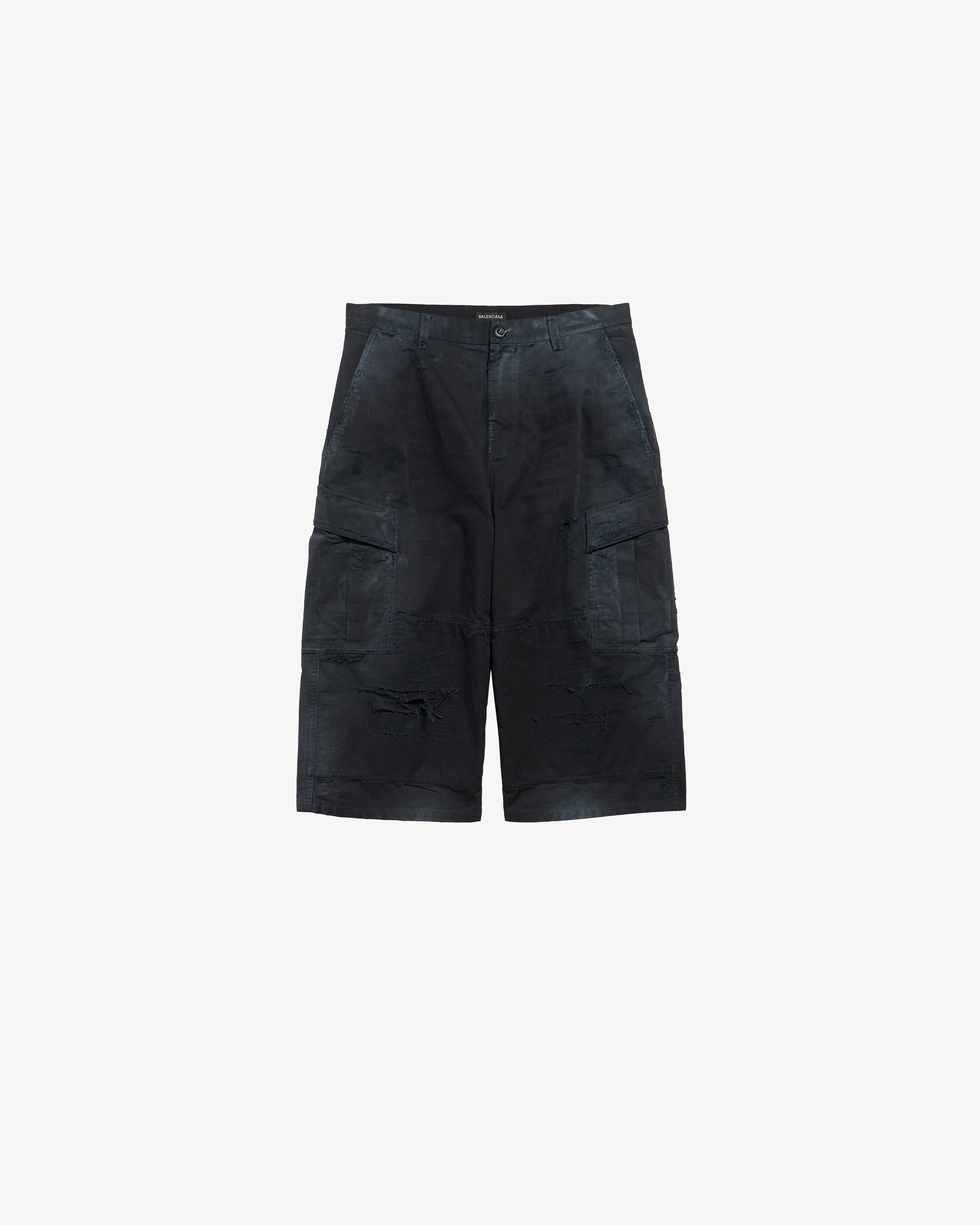 Balenciaga - Men's Cropped Cargo Pants - (Black)