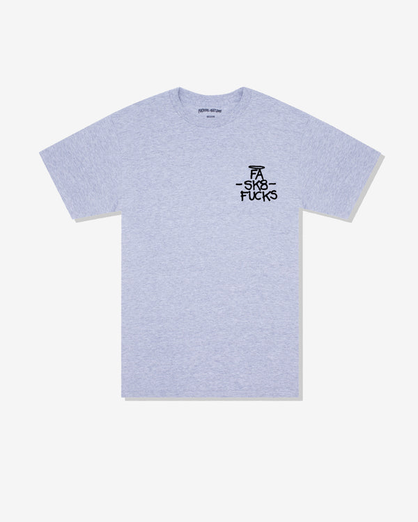 Fucking Awesome - Men
s SK8 Fucks T-Shirt - (Heather Grey)