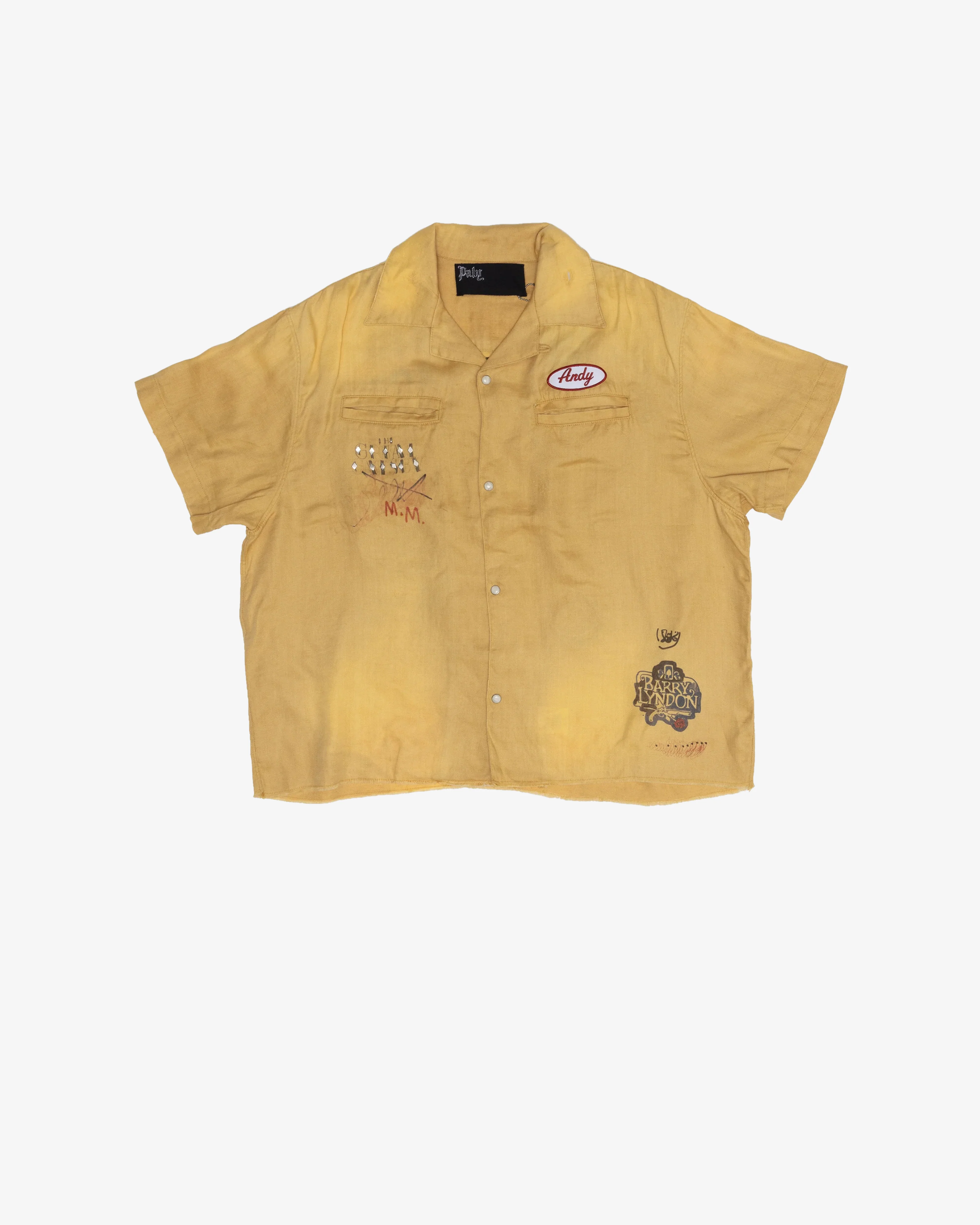 Paly - Men's Montauk Bowling Shirt - (Yellow)