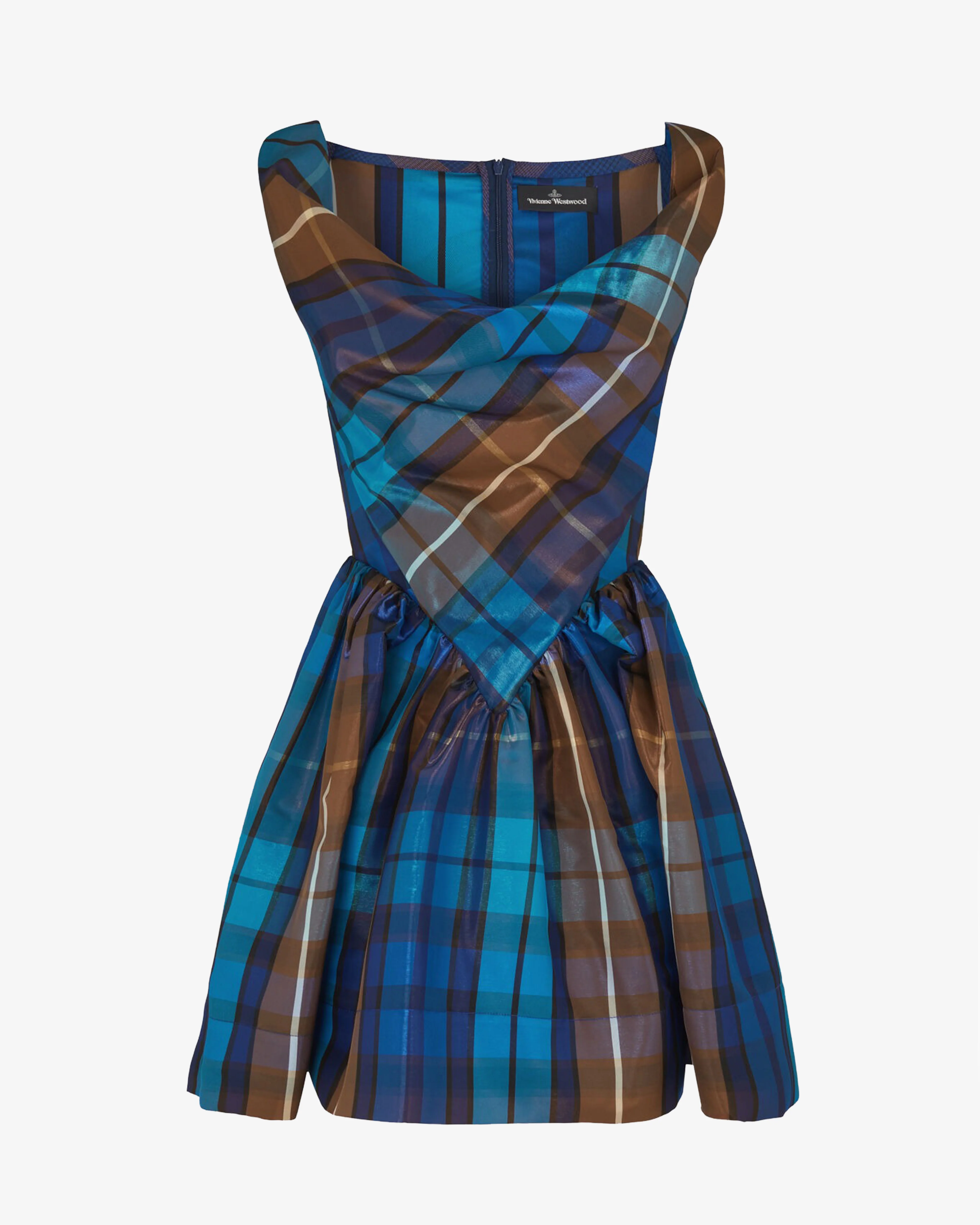 Vivienne Westwood - Women's Mini Sunday Dress - (Shiny Blue)