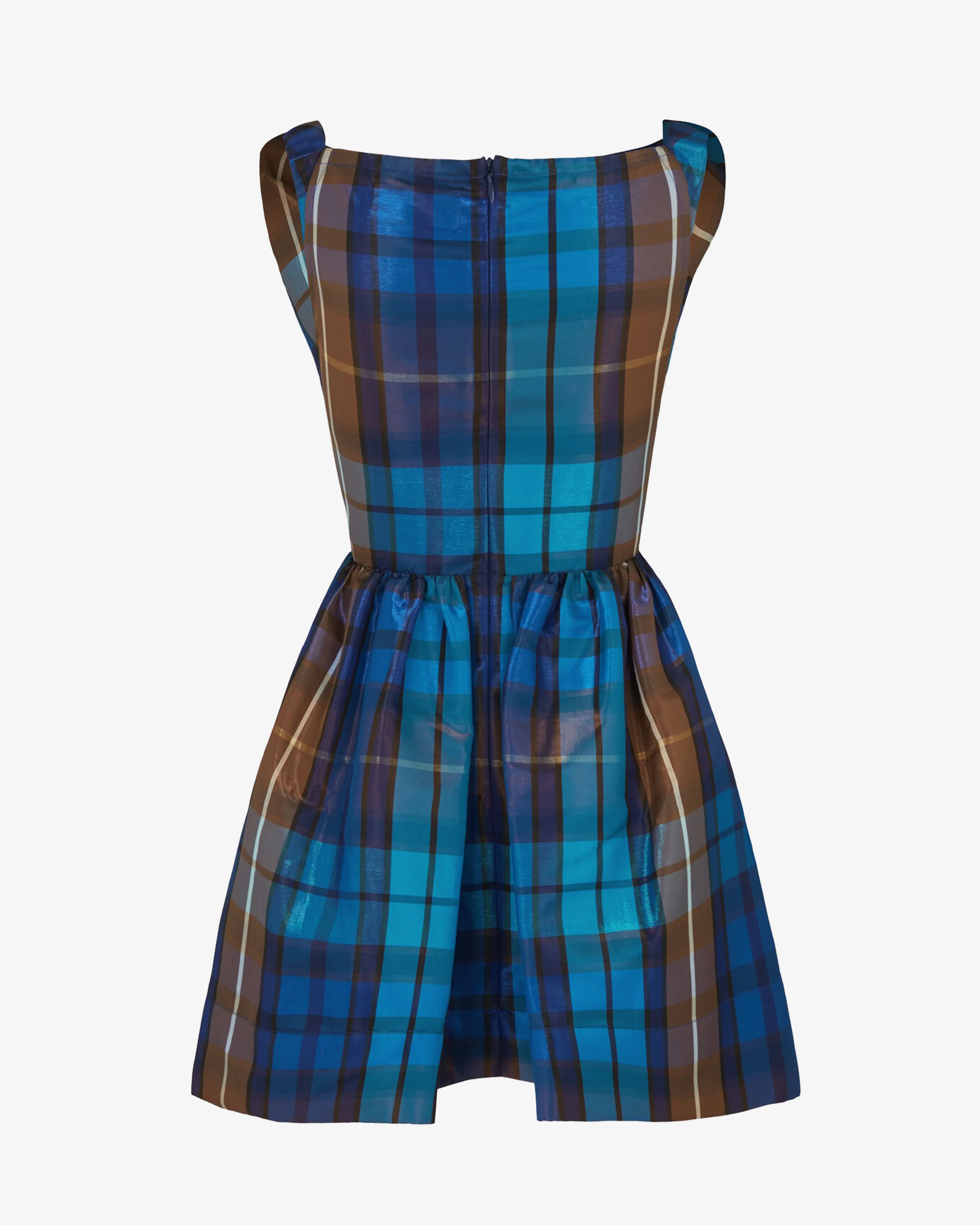Vivienne Westwood - Women's Mini Sunday Dress - (Shiny Blue) view 2, Click to Zoom in