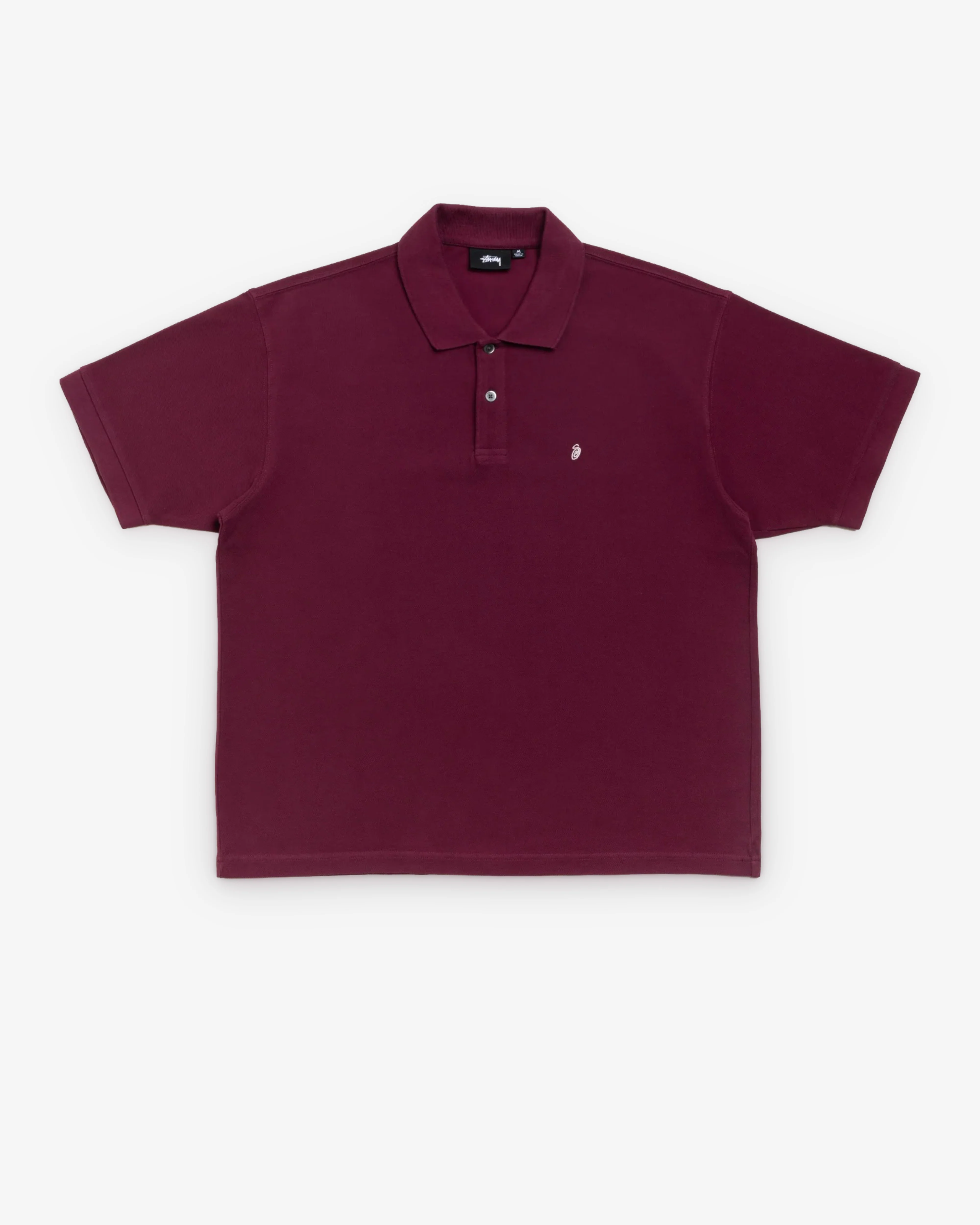 Stüssy - Men's Classic Pique Polo - (Plum)