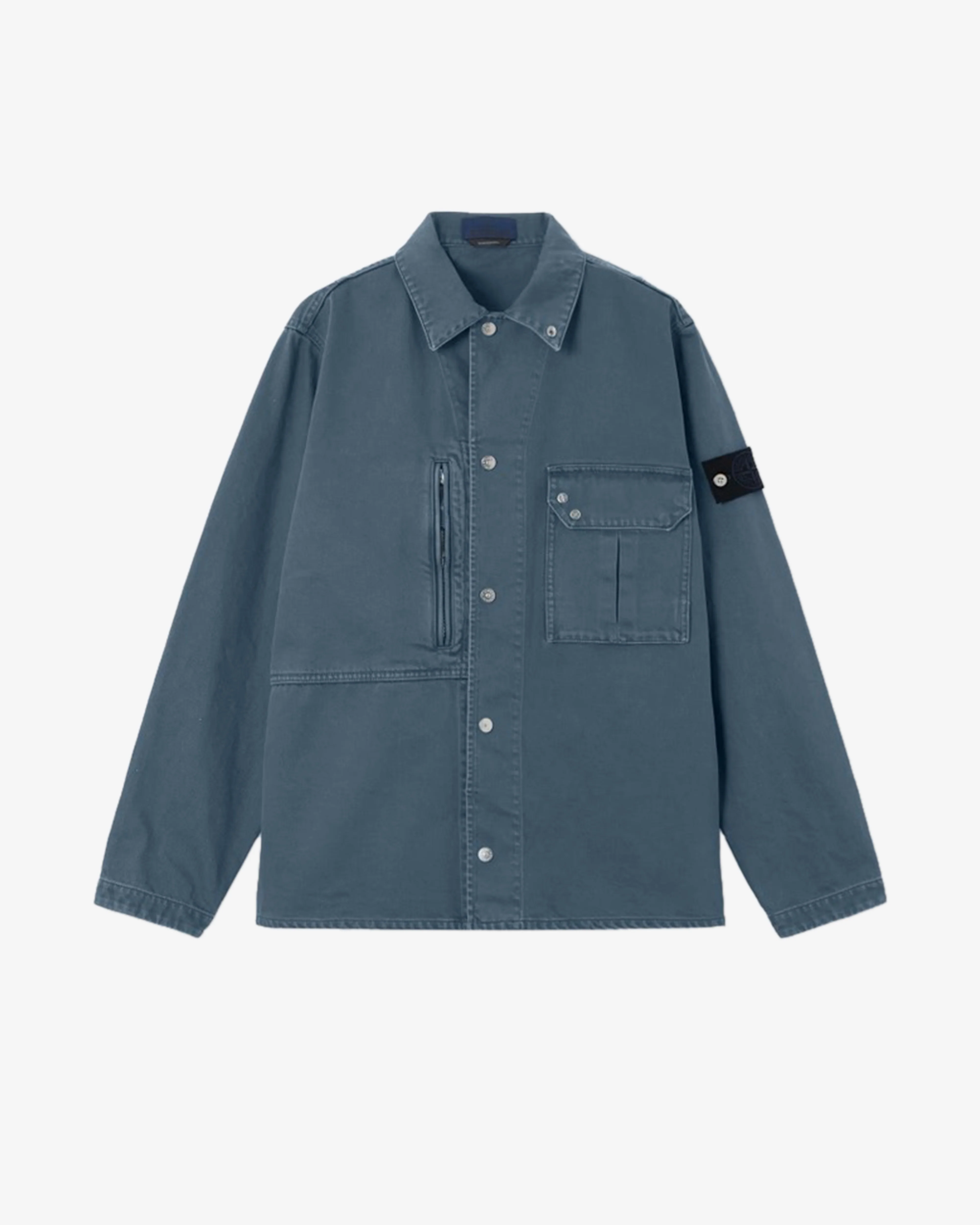 Stone Island - Men's Light Bull Denim Indigo-TC Shirt - (Indigo)