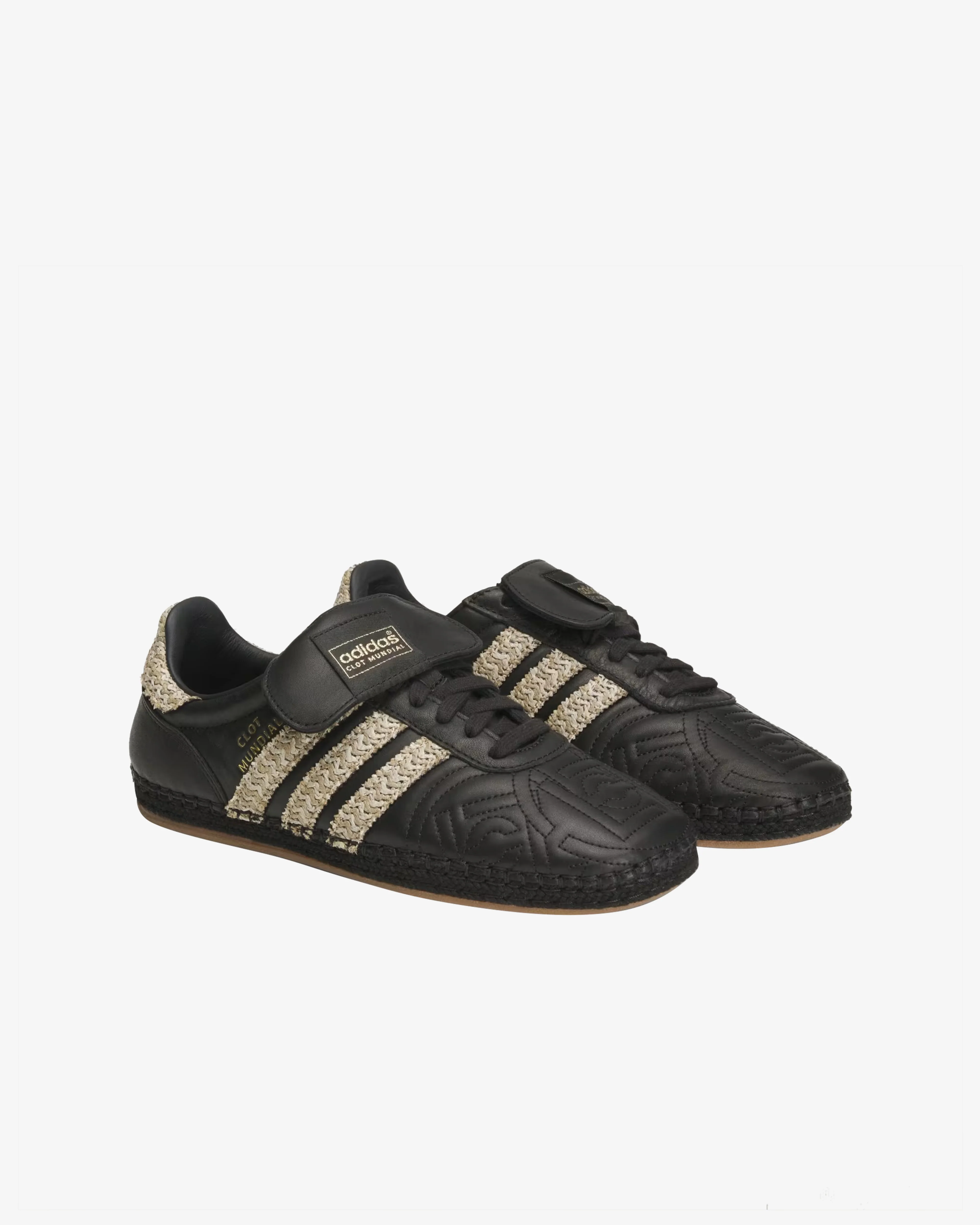 Adidas - Men's CLOT Mundial By Edison Chen Sneakers - (Core Black/Hemp) view 4, Click to Zoom in