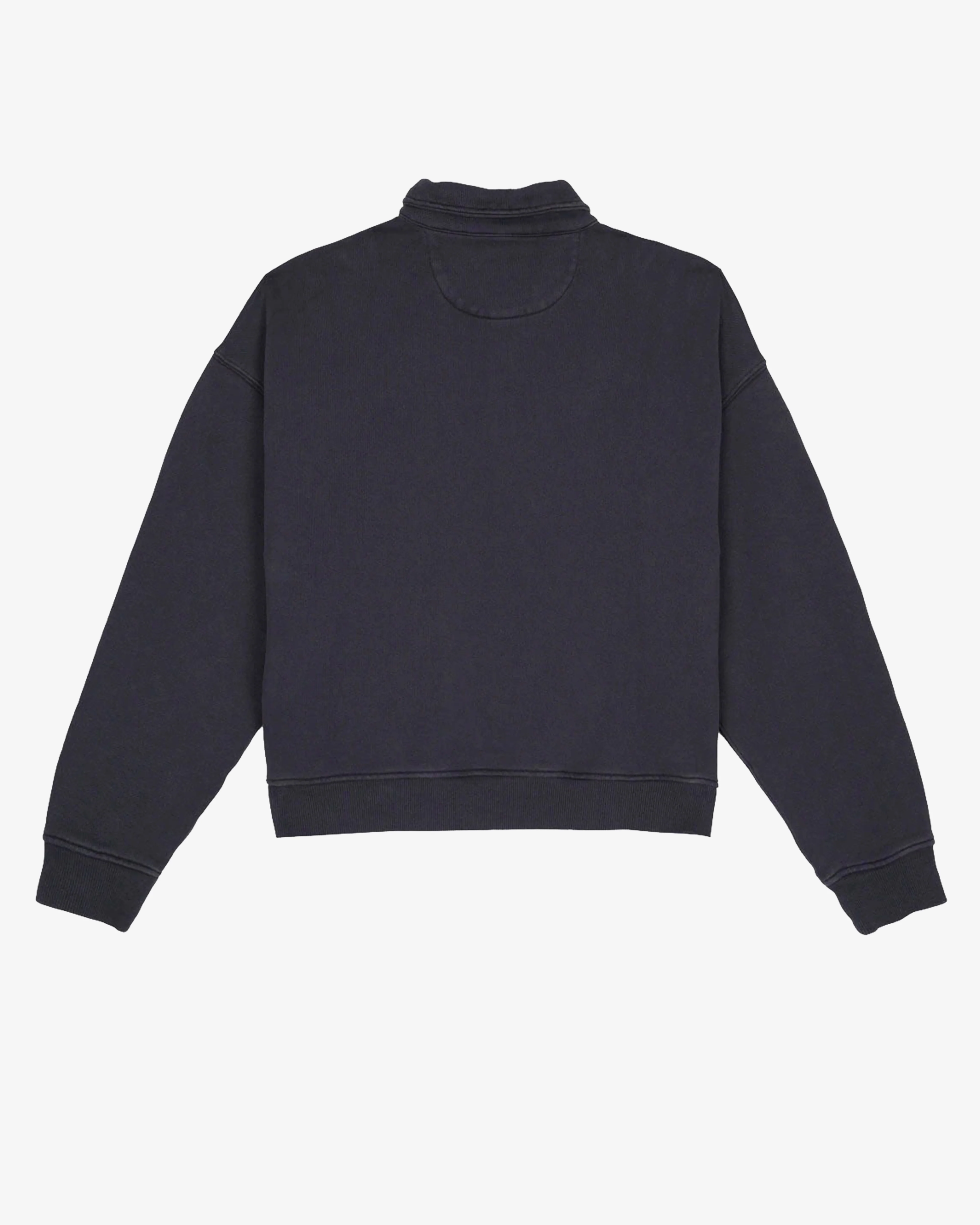 Brain Dead - Men's Half Zip Collared Sweatshirt - (Black) view 2, Click to Zoom in