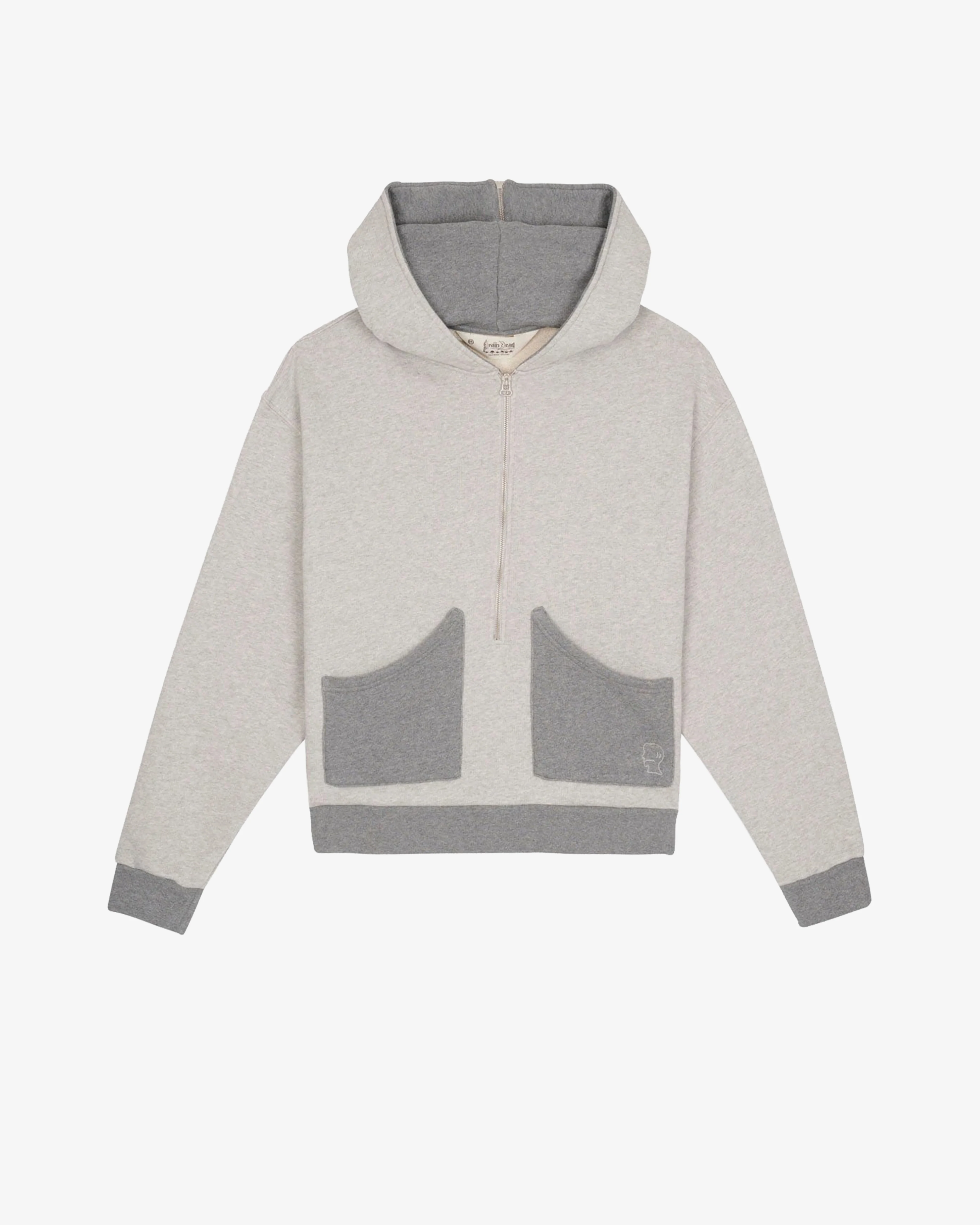 Brain Dead - Men's Zip Hoodie - (Grey) view 1, Click to Zoom in