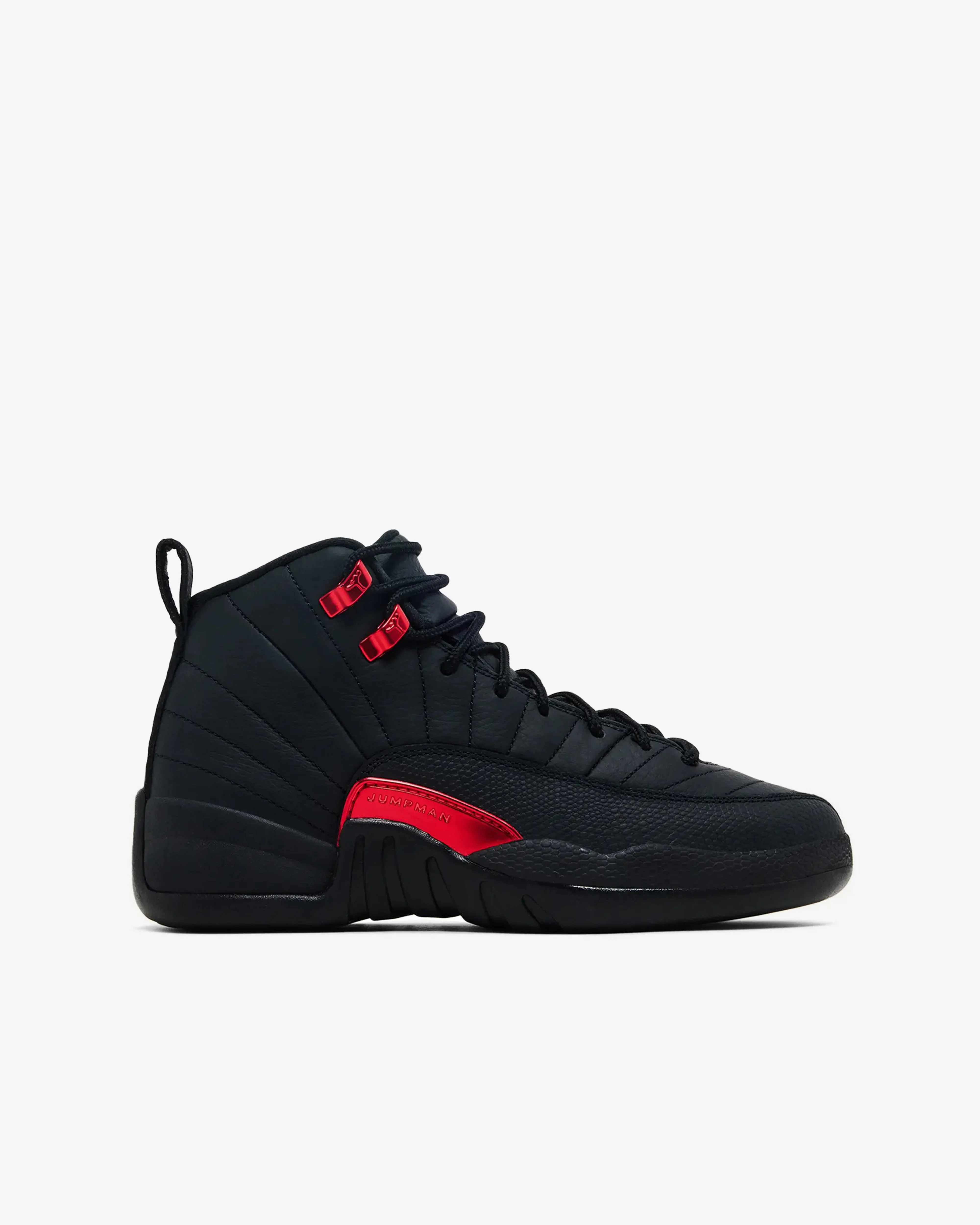 Nike - Air Jordan 12 Retro GS Sneakers  - (Black/Red)
