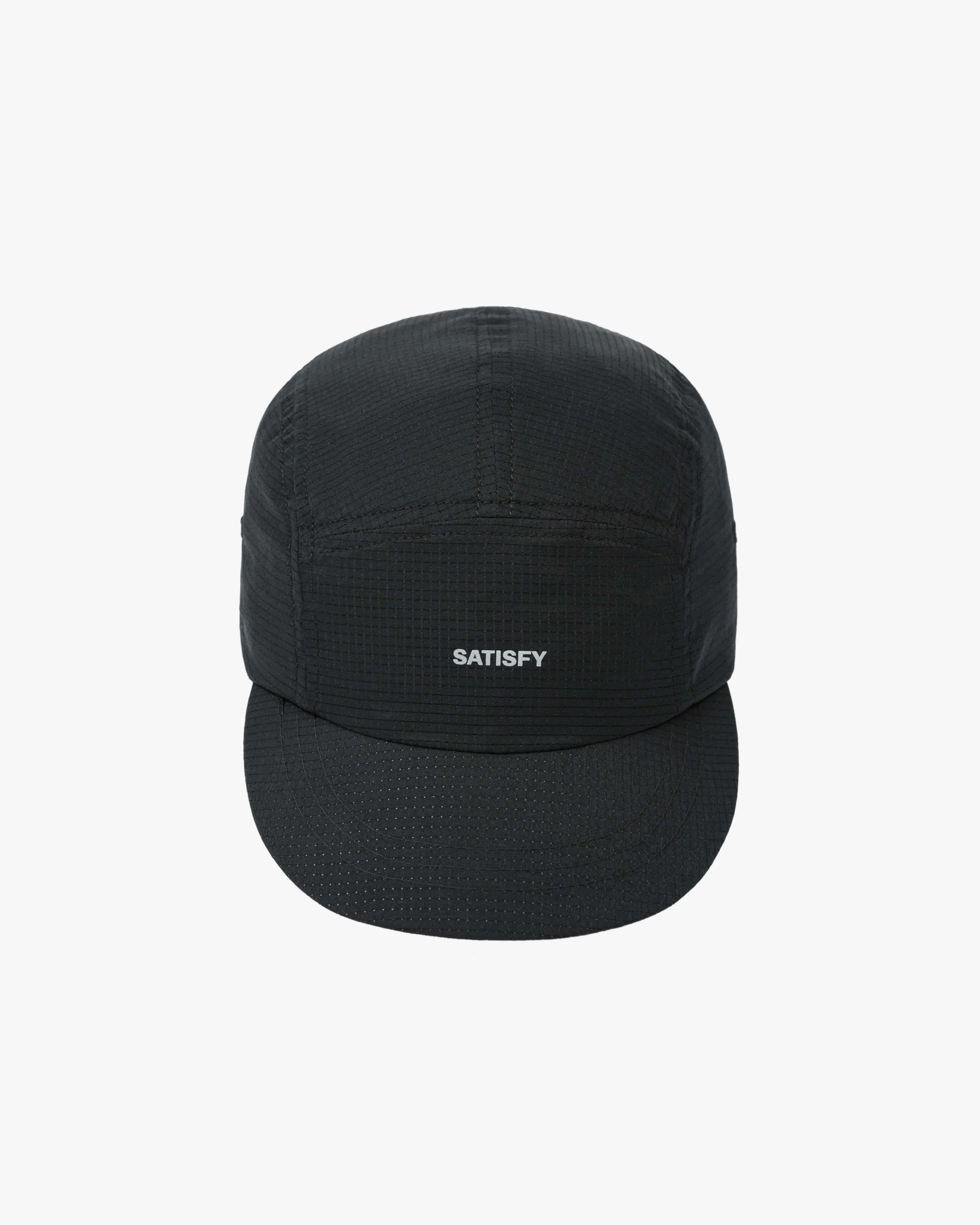 Satisfy - Men's Rippy Air Trail Cap - (Black) view 1, Click to Zoom in
