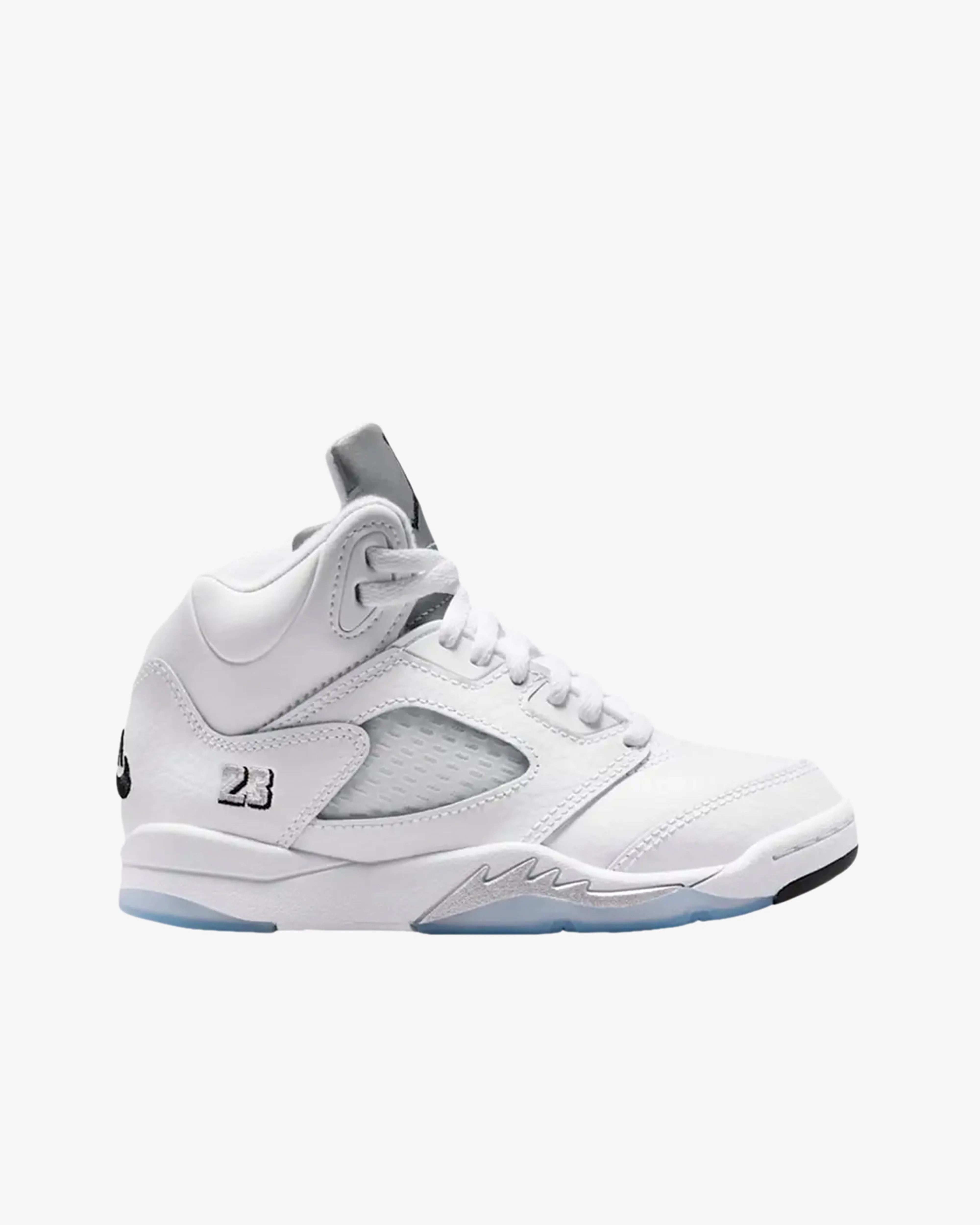 Nike - Air Jordan 5 Retro OG GS Sneakers - (White/Metallic Silver)