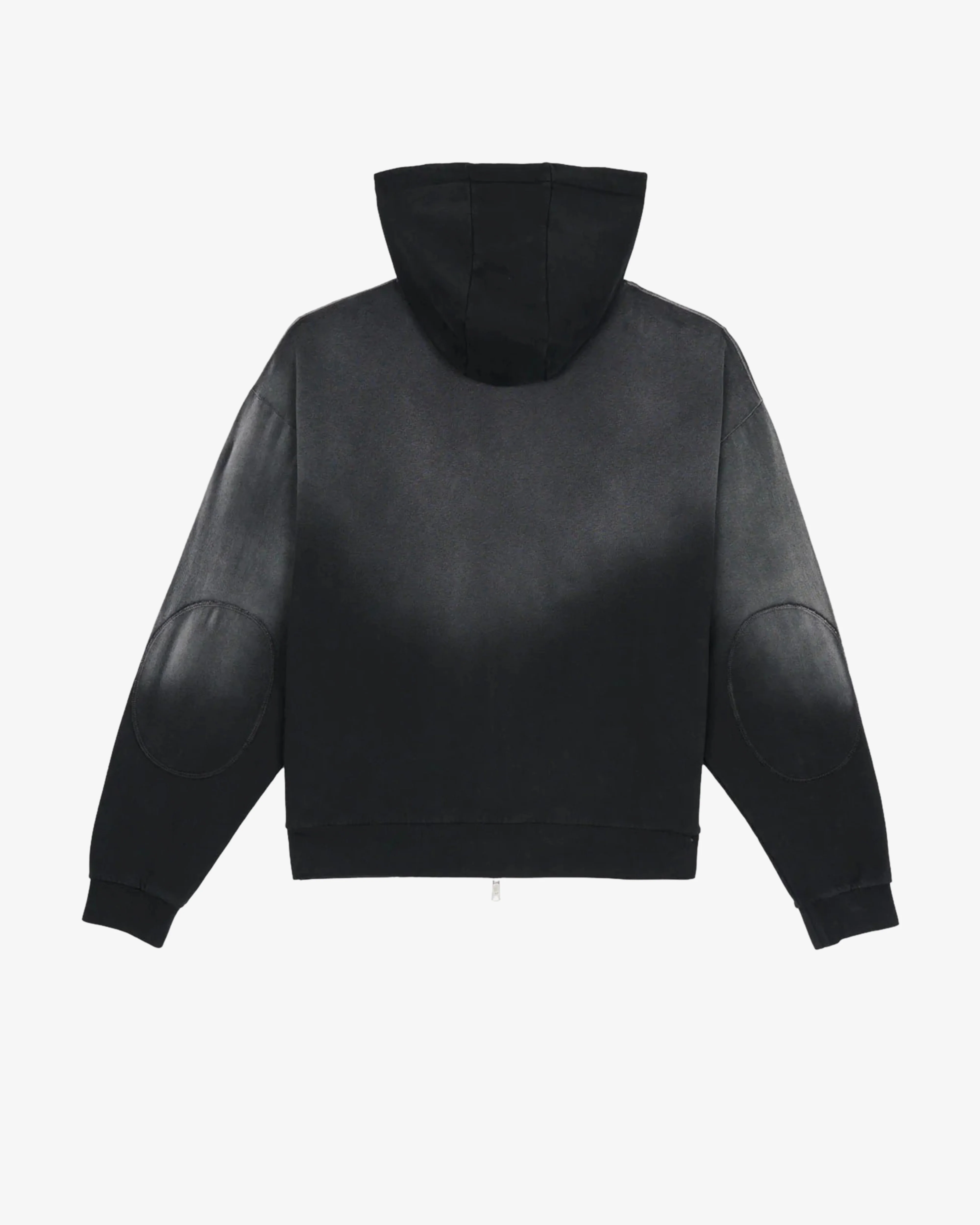 Brain Dead - Men's Padded Elbow Zip-Up - (Black) view 2, Click to Zoom in