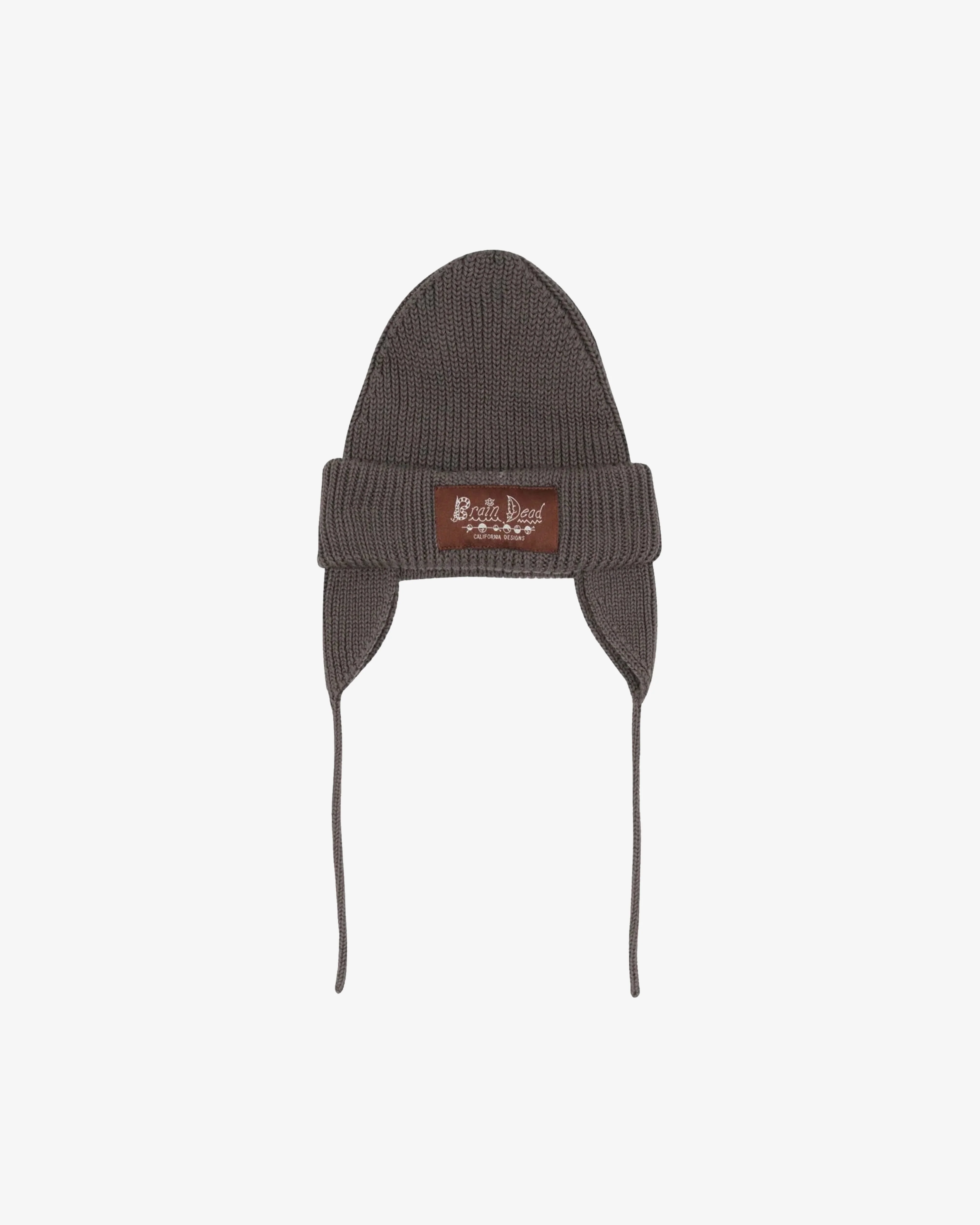 Brain Dead - Men's Knitted Ear Flap Beanie - (Black)