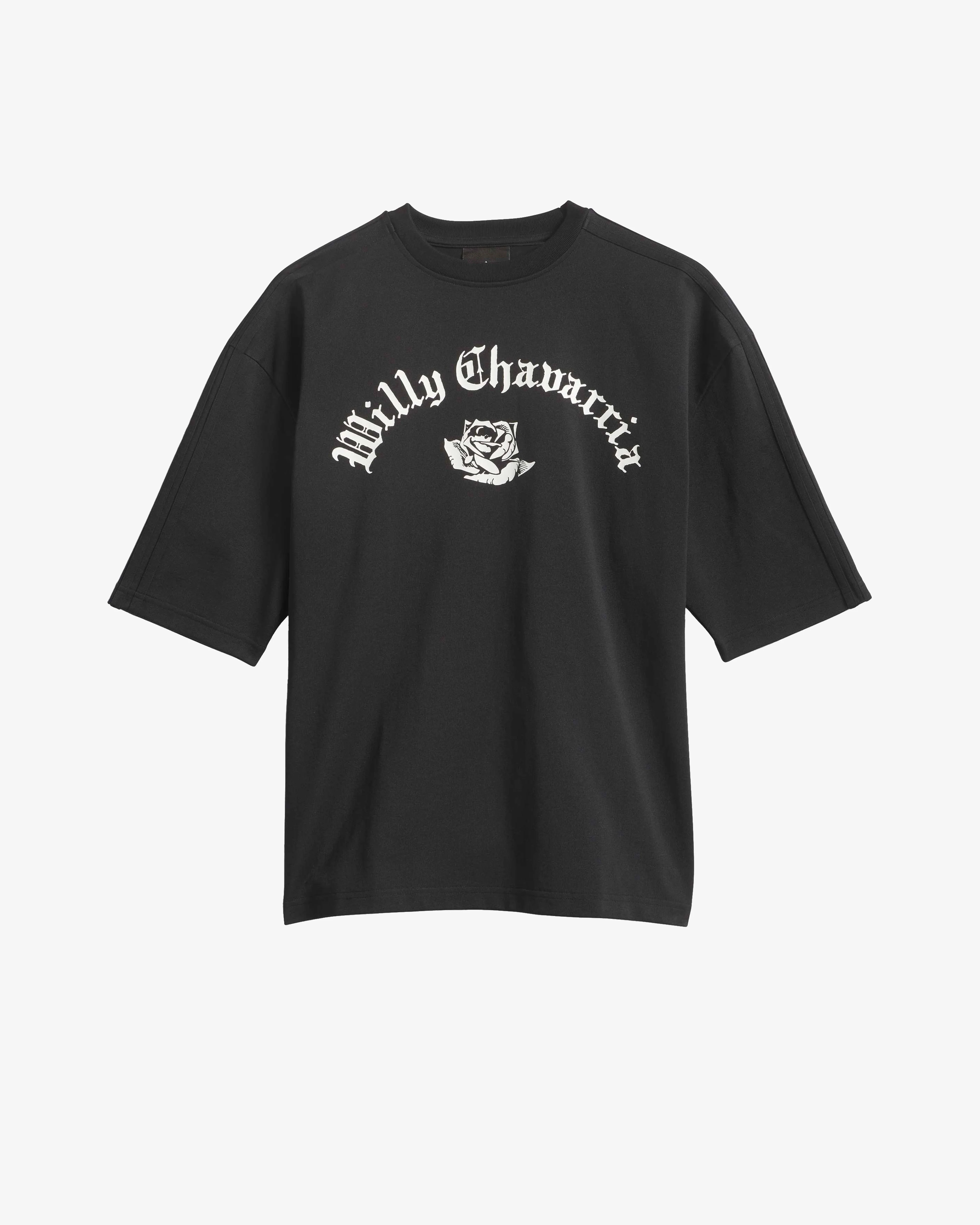 Adidas - Men's Willy Chavarria Logo Short Sleeve Tee - (Black) view 1, Click to Zoom in