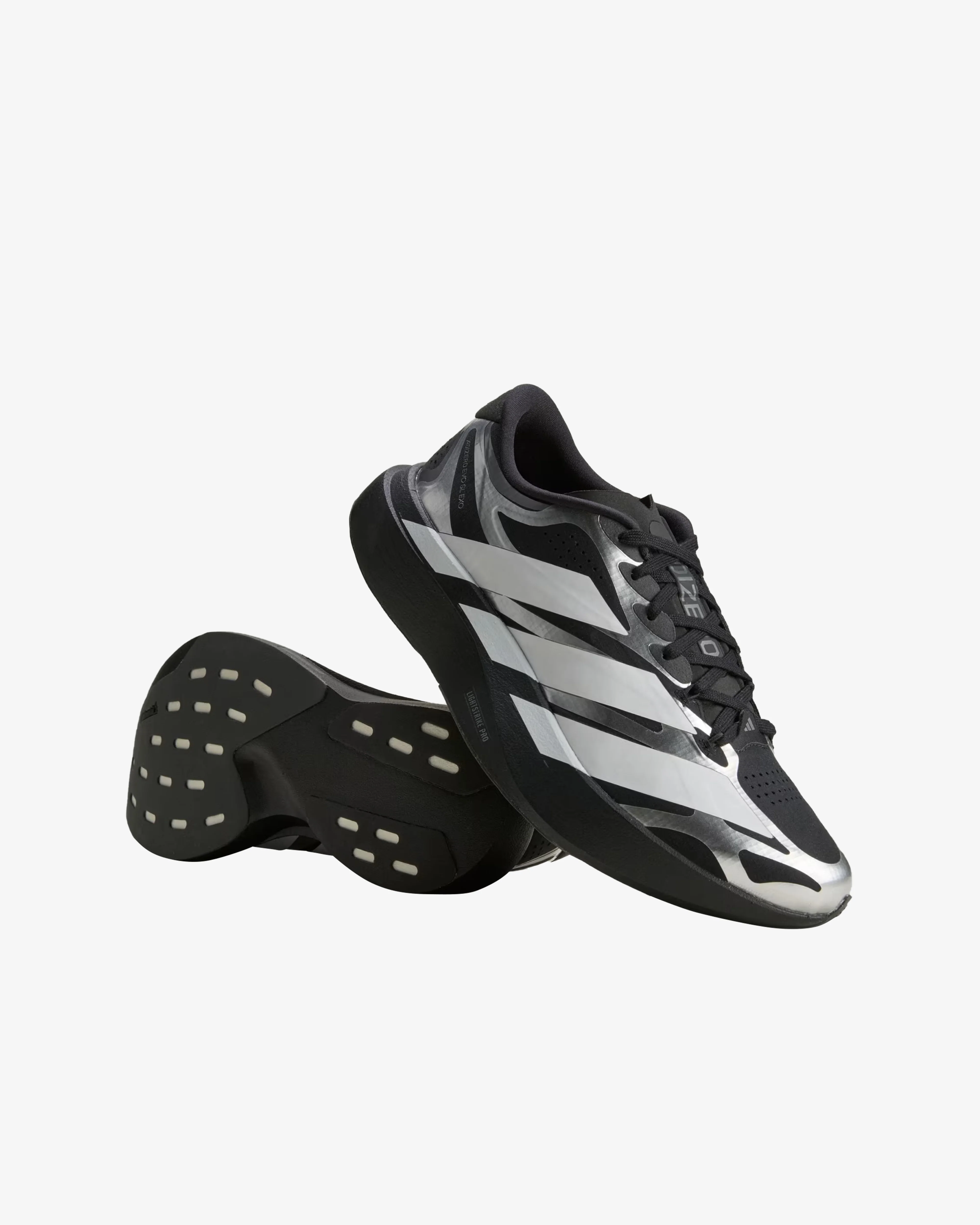 Adidas - Men's Adizero Evo SL Exo Sneakers - (Black) view 4, Click to Zoom in