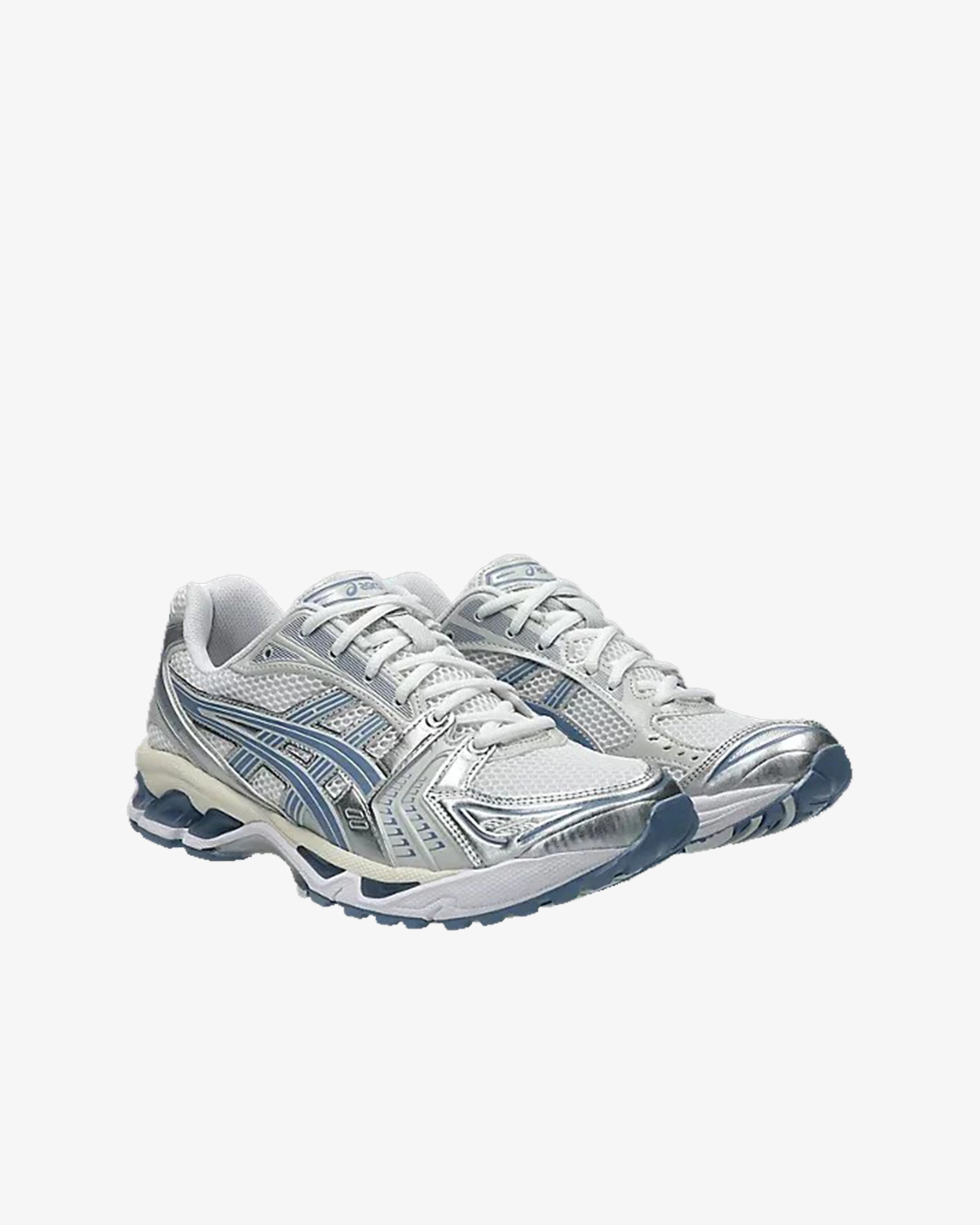 Asics - Men's Gel-Kayano 14 - (White/Light Navy) view 2, Click to Zoom in